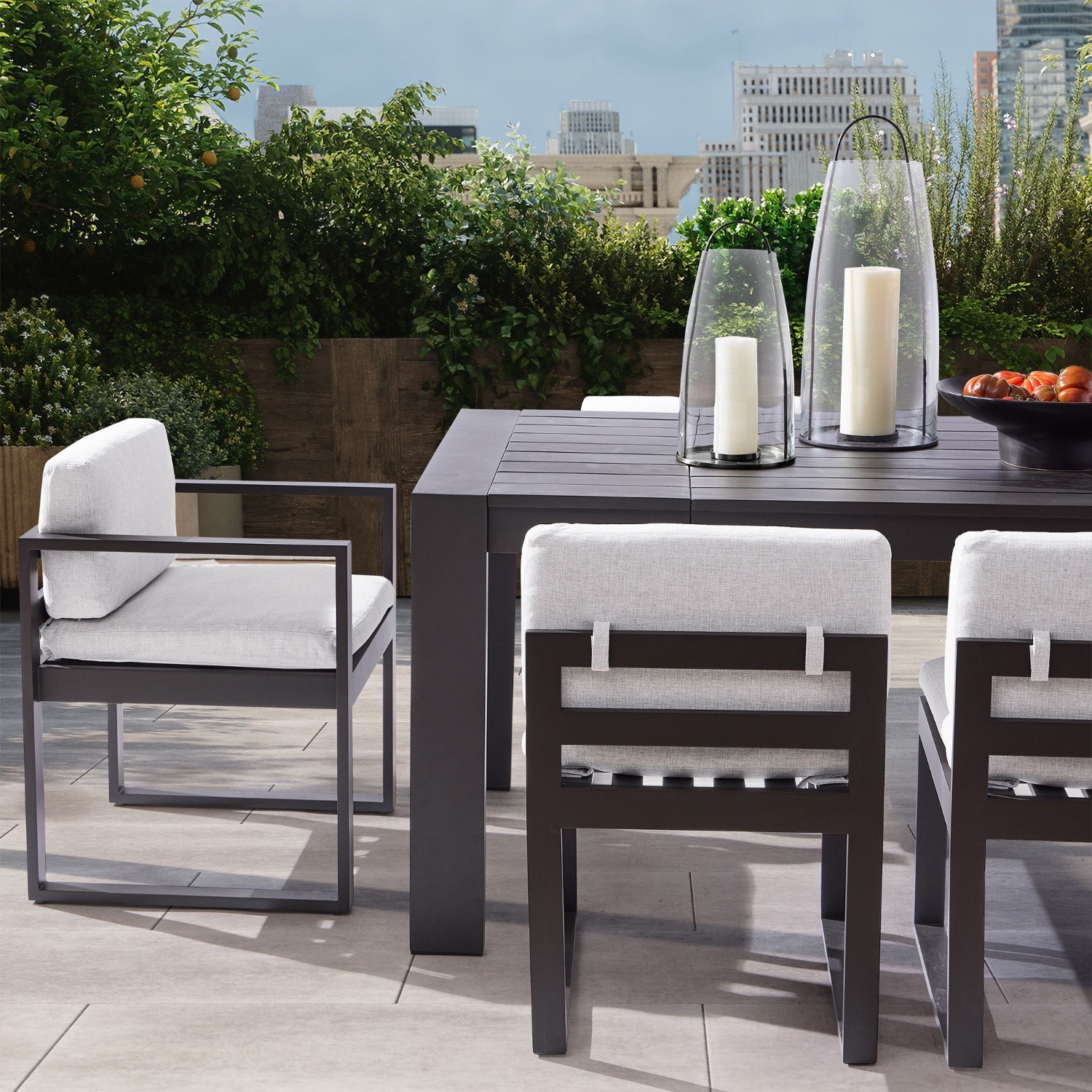 West Elm Telluride Aluminum Side Dining Chair - image-3