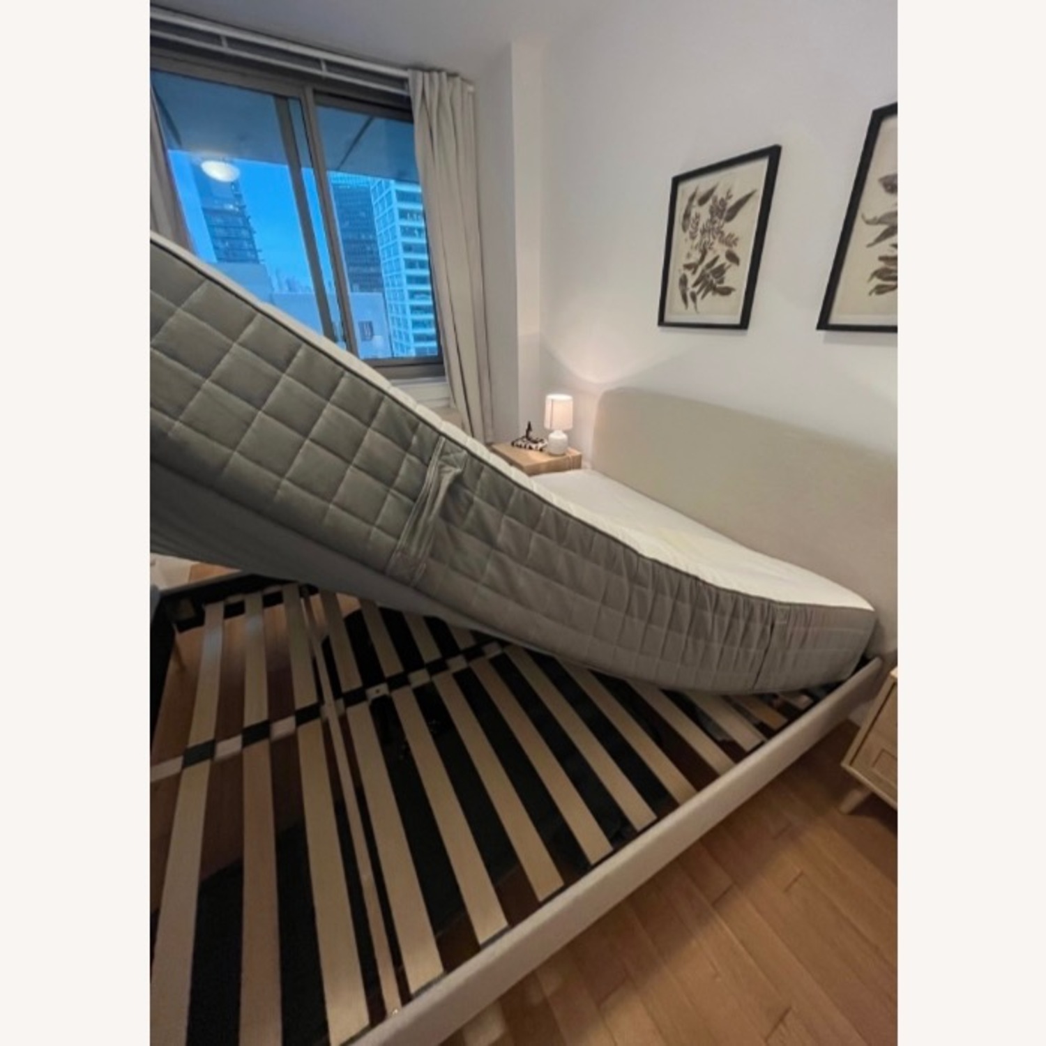 Baxton Studio Mia Mid Century Queen Bed Frame - image-4