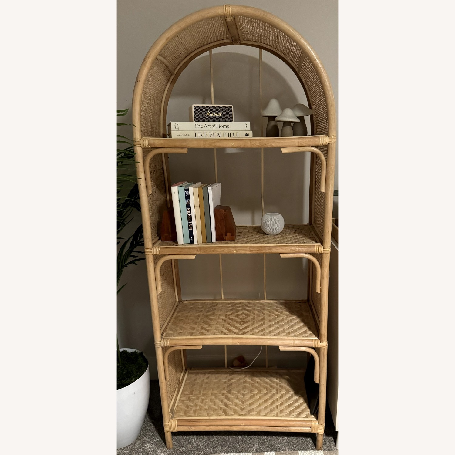 Rattan Bookshelf - image-0