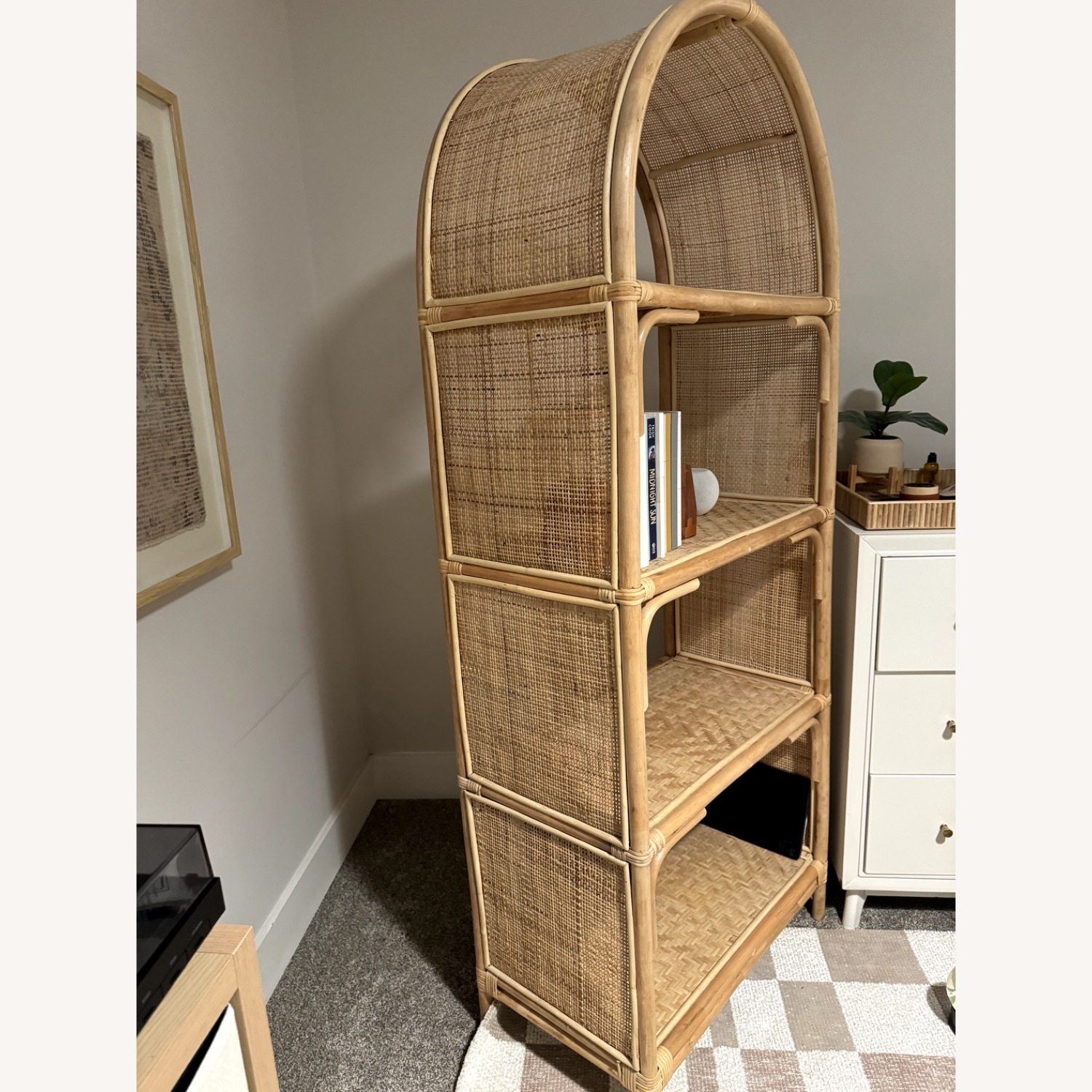 Rattan Bookshelf - image-1