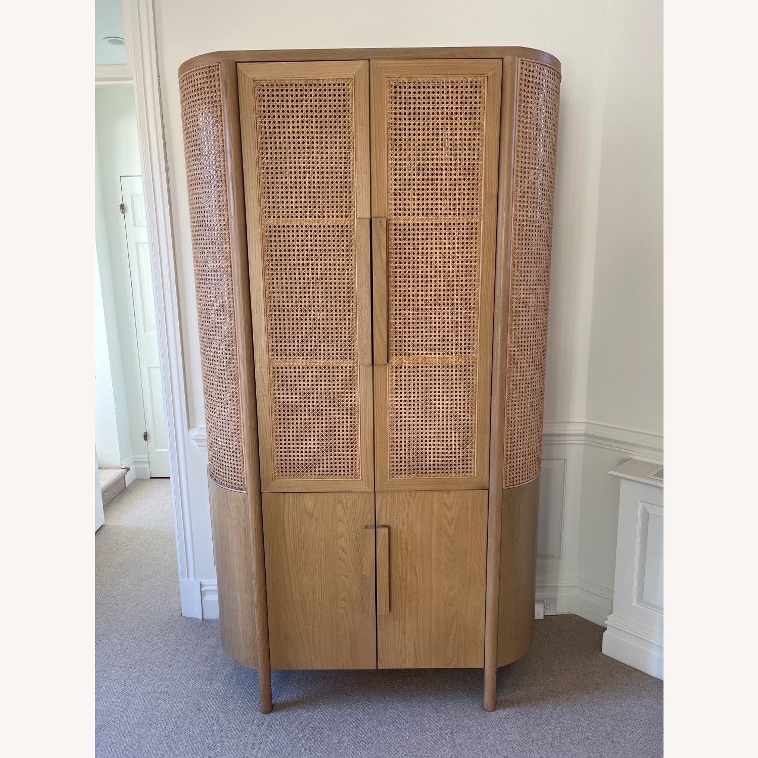 Crate & Barrel Fields Natural Storage Cabinet - image-1