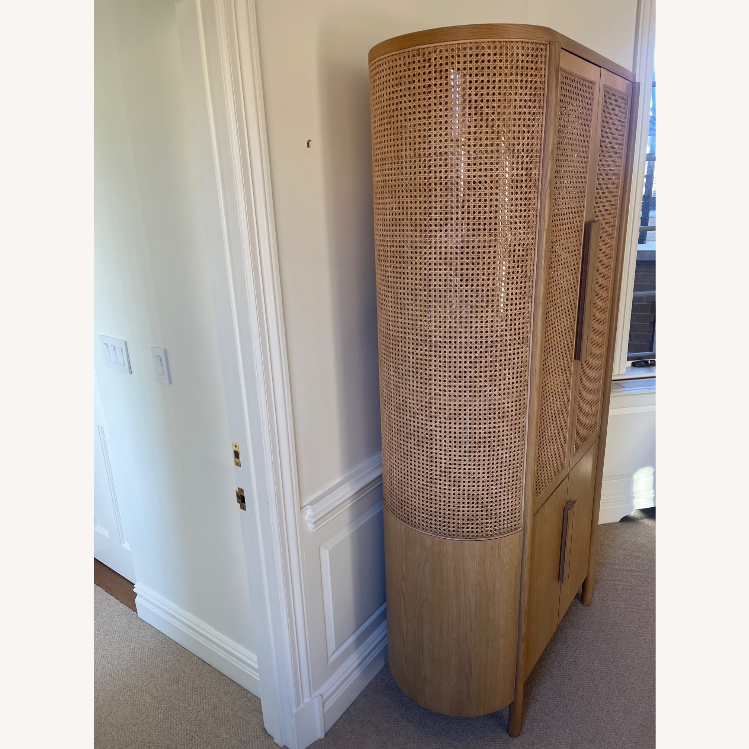 Crate & Barrel Fields Natural Storage Cabinet - image-3