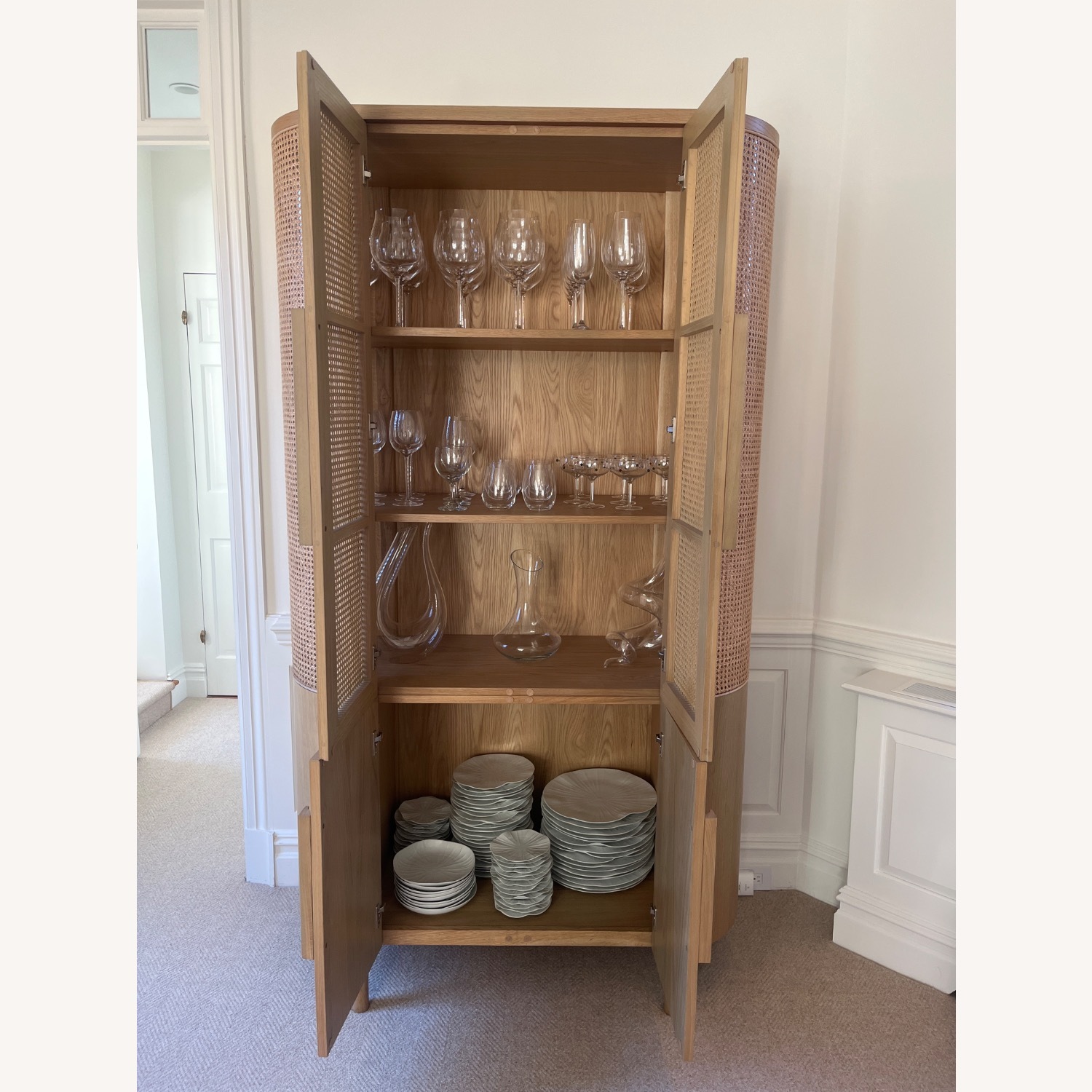 Crate & Barrel Fields Natural Storage Cabinet - image-2