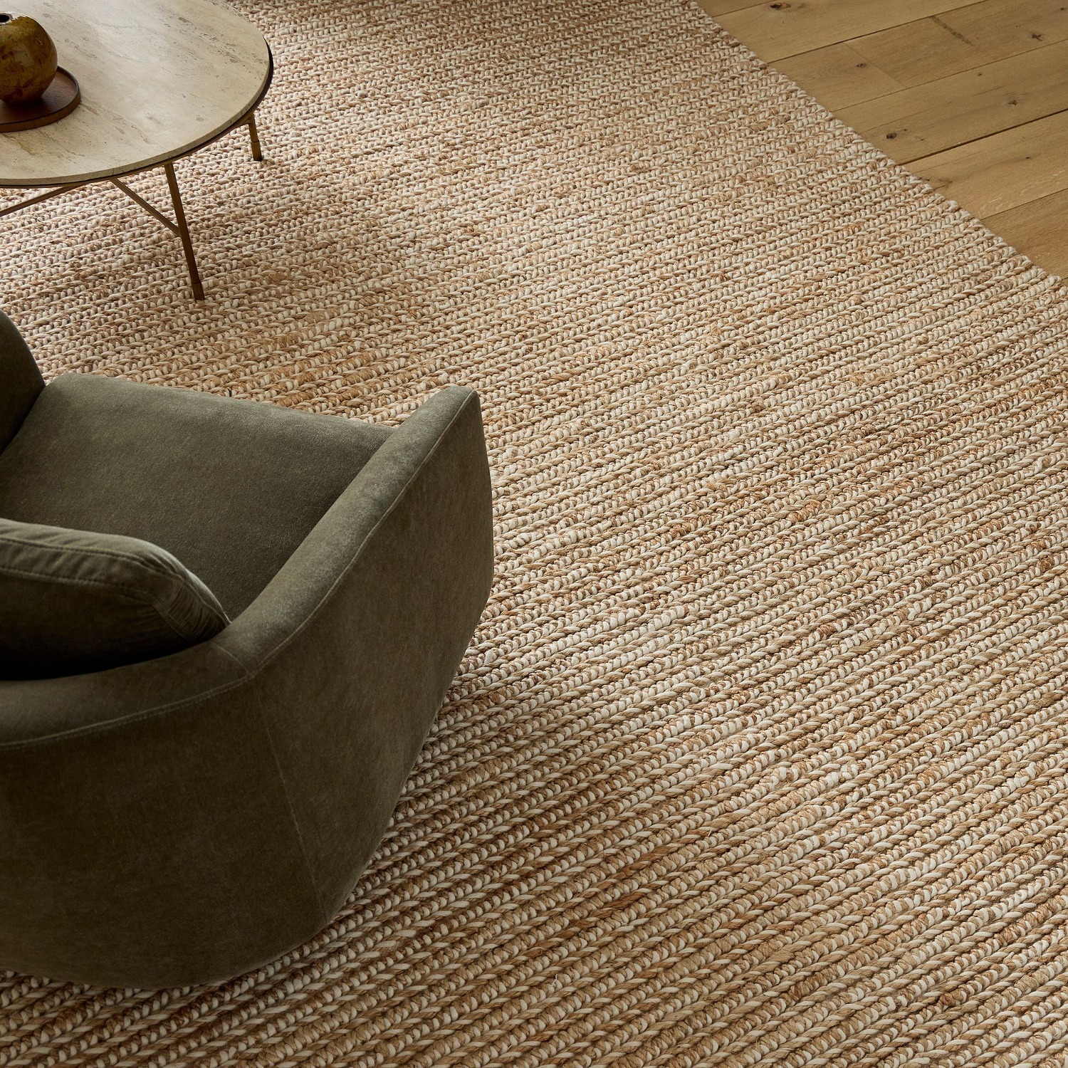 West Elm Laguna Jute Wool Rug 5X8 - image-6