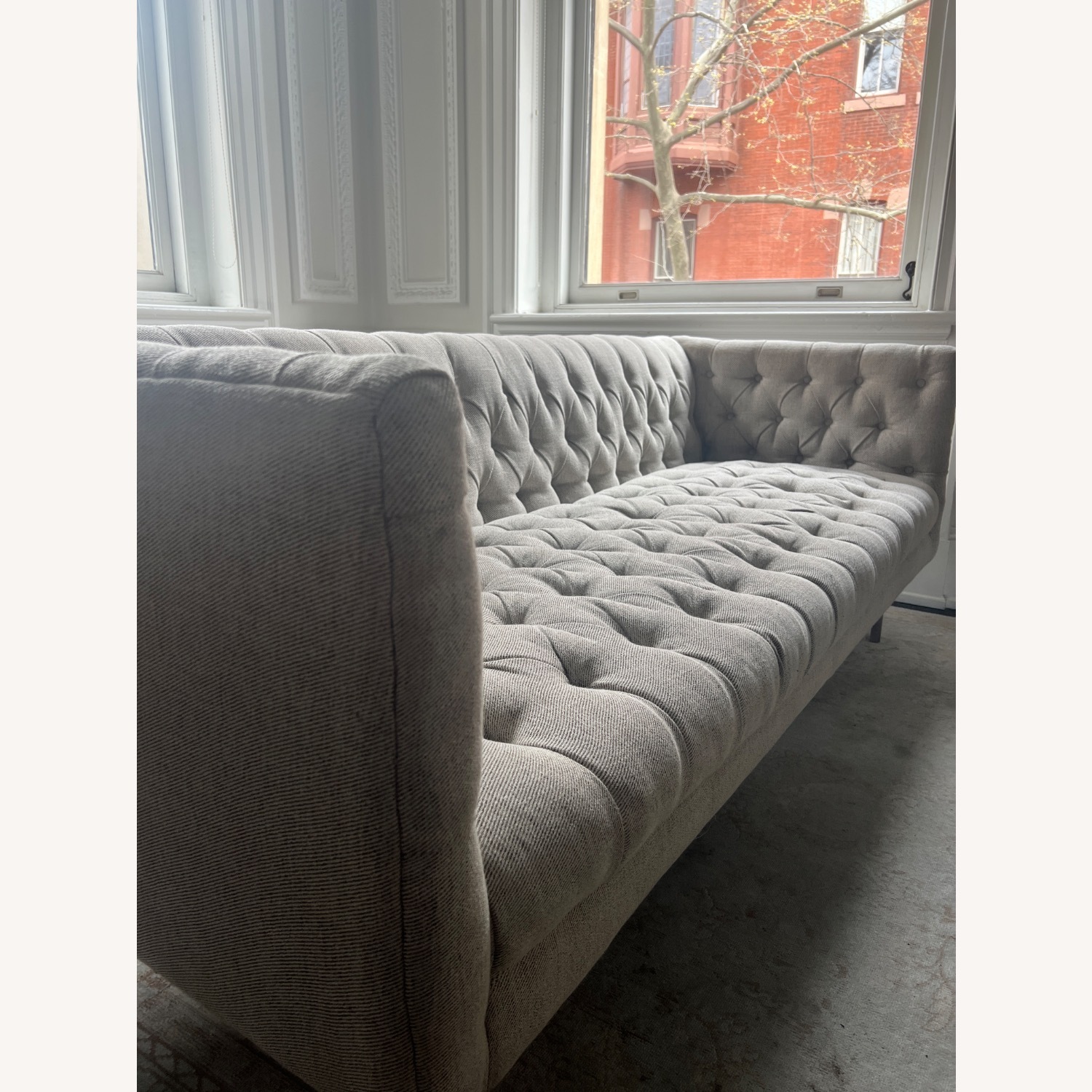 West Elm Modern Chesterfield 79" Sofa - image-4