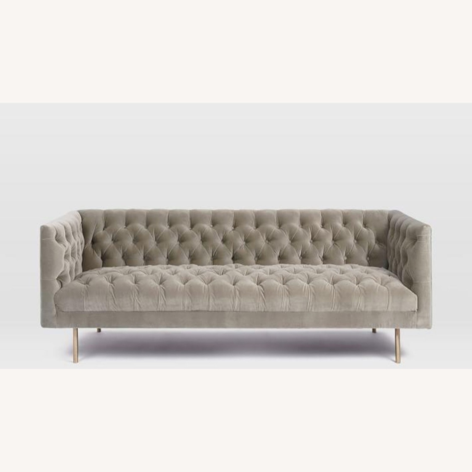 West Elm Modern Chesterfield 79" Sofa - image-1