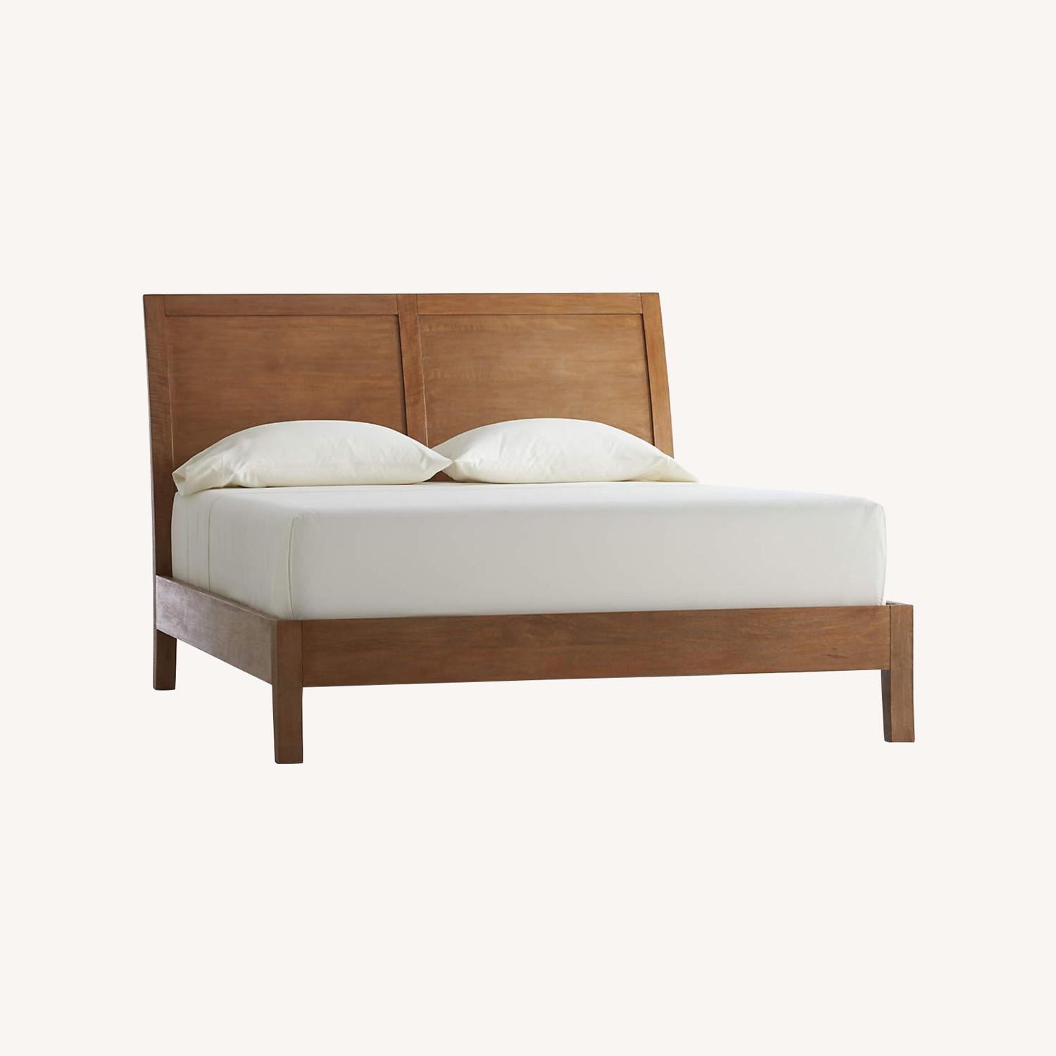 Crate & Barrel Dawson Queen Sleigh Bed - image-0