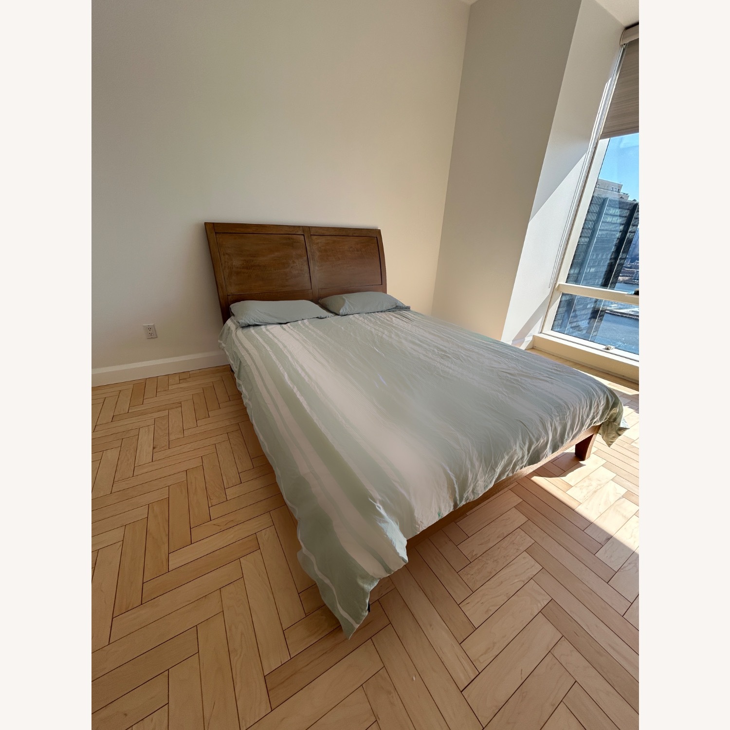 Crate & Barrel Dawson Queen Sleigh Bed - image-1