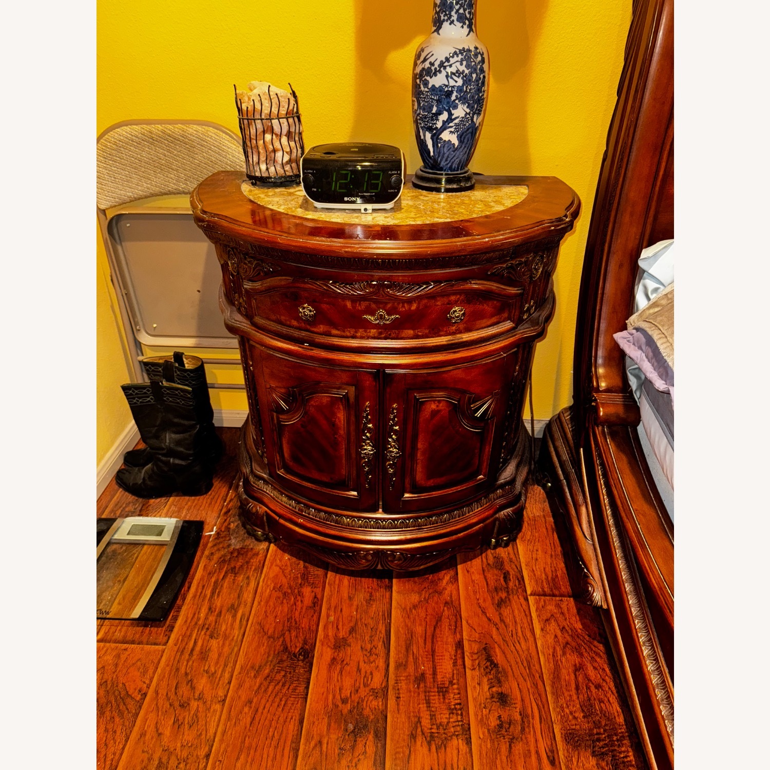 AICO Cortina Honey Walnut Nightstands  - image-3