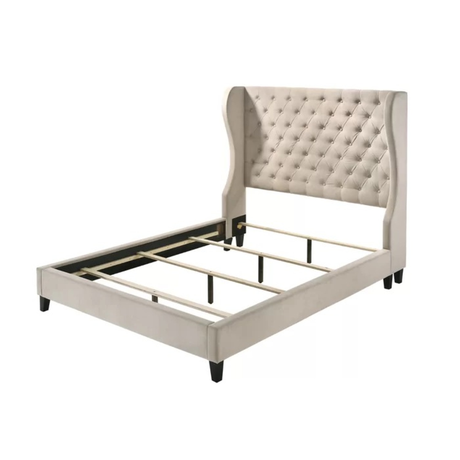 Winfree Upholstered Wingback Bed - image-2