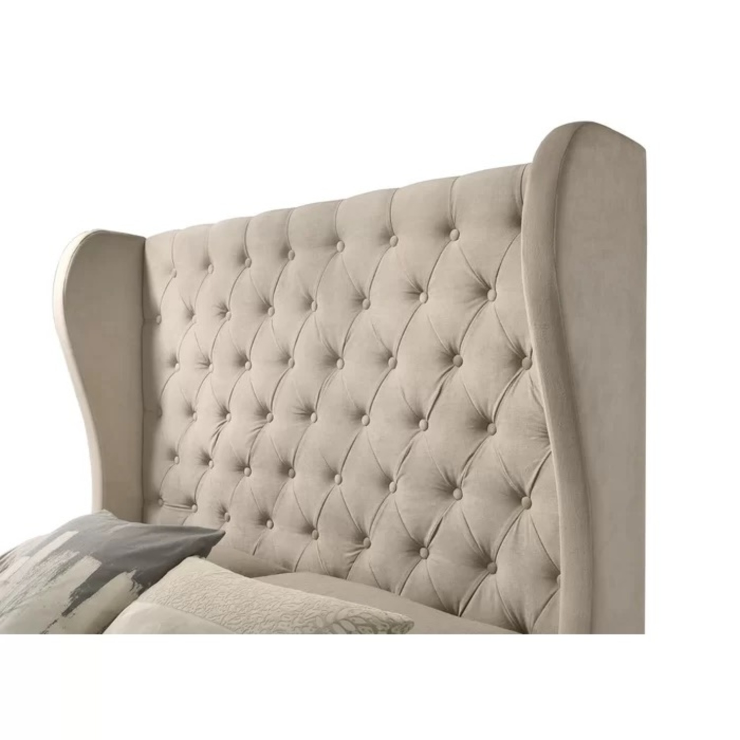 Winfree Upholstered Wingback Bed - image-3