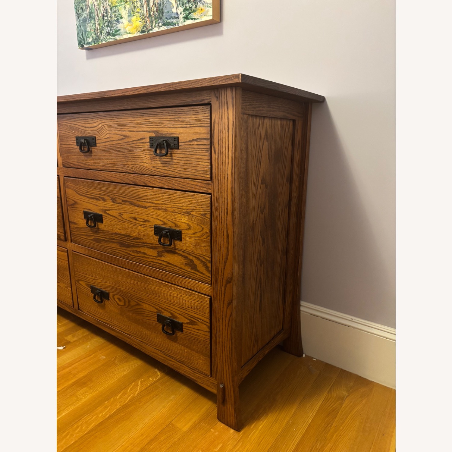 Solid Oak 6-drawer Dresser - image-3