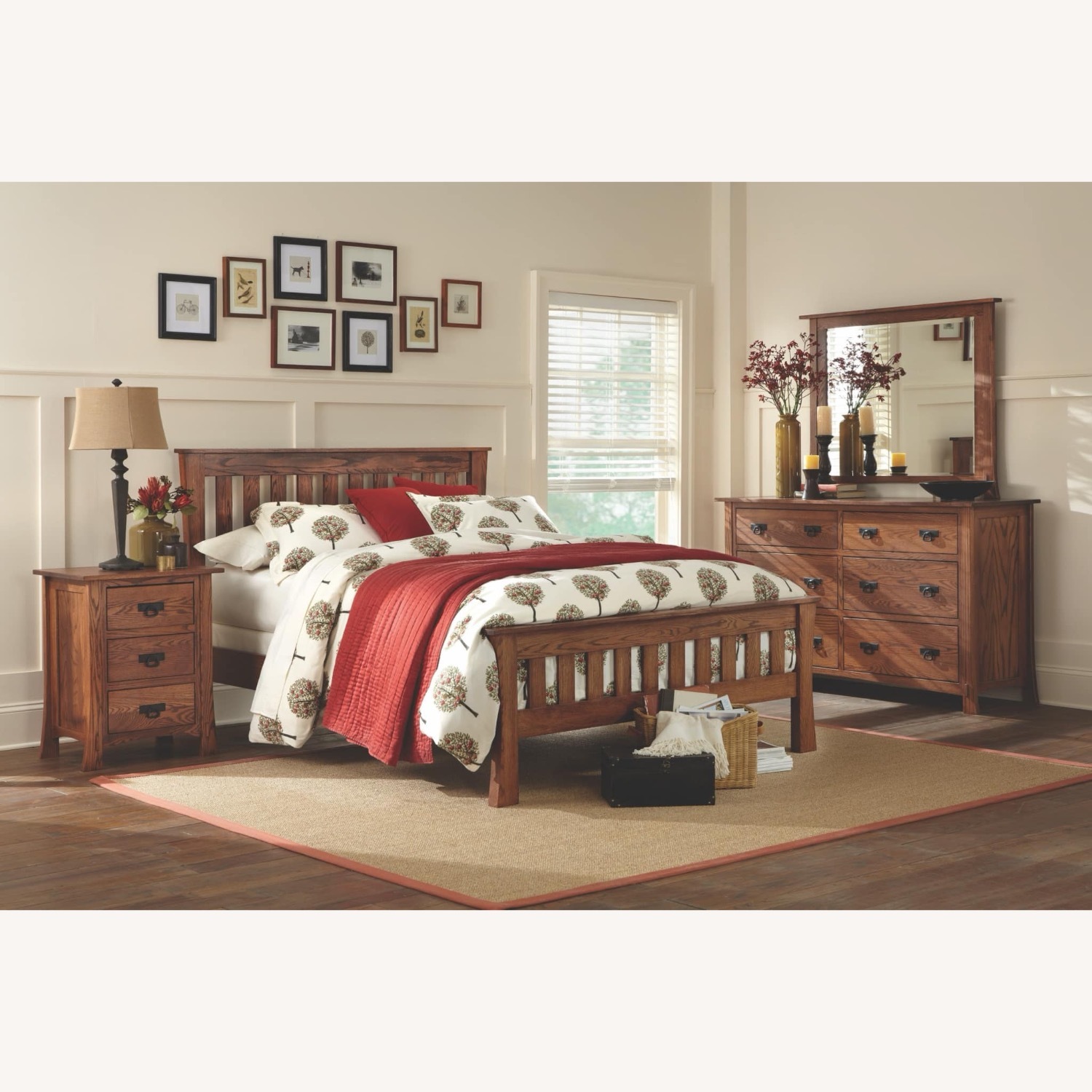 Solid Oak 6-drawer Dresser - image-4