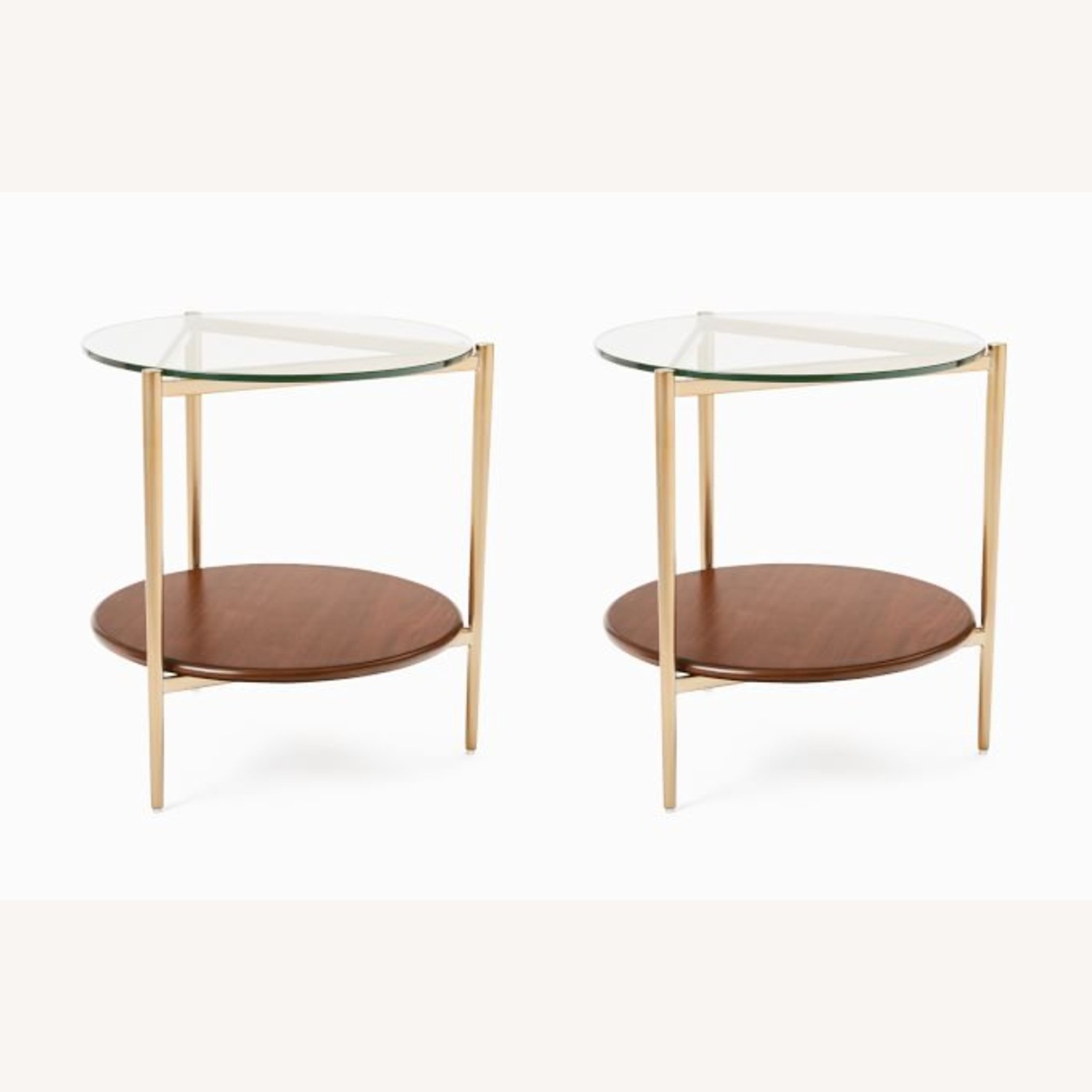 West Elm Mid-Century Art Display Side Tables (Set of 2) - image-1