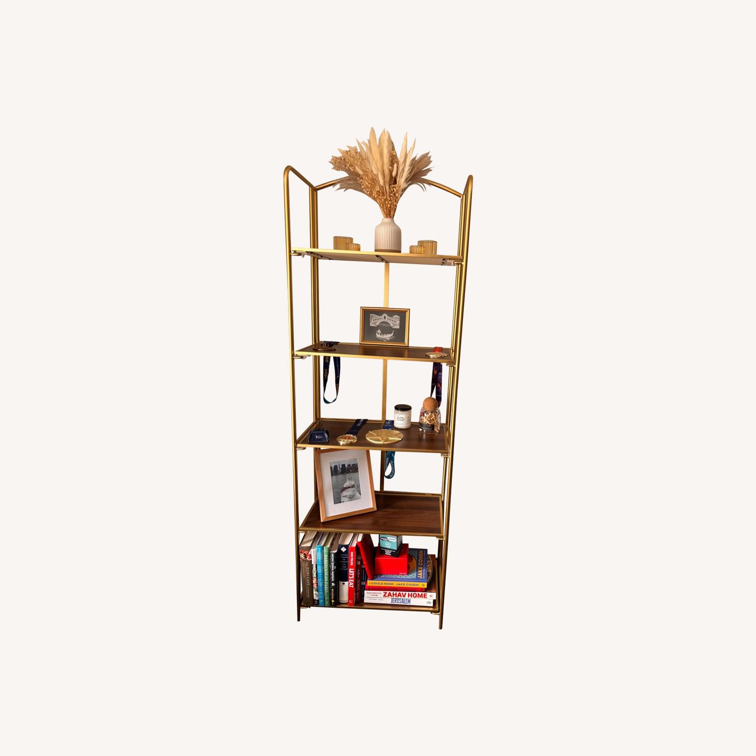 Wayfair Lejon No Assembly Folding Etagere Bookcase - image-0