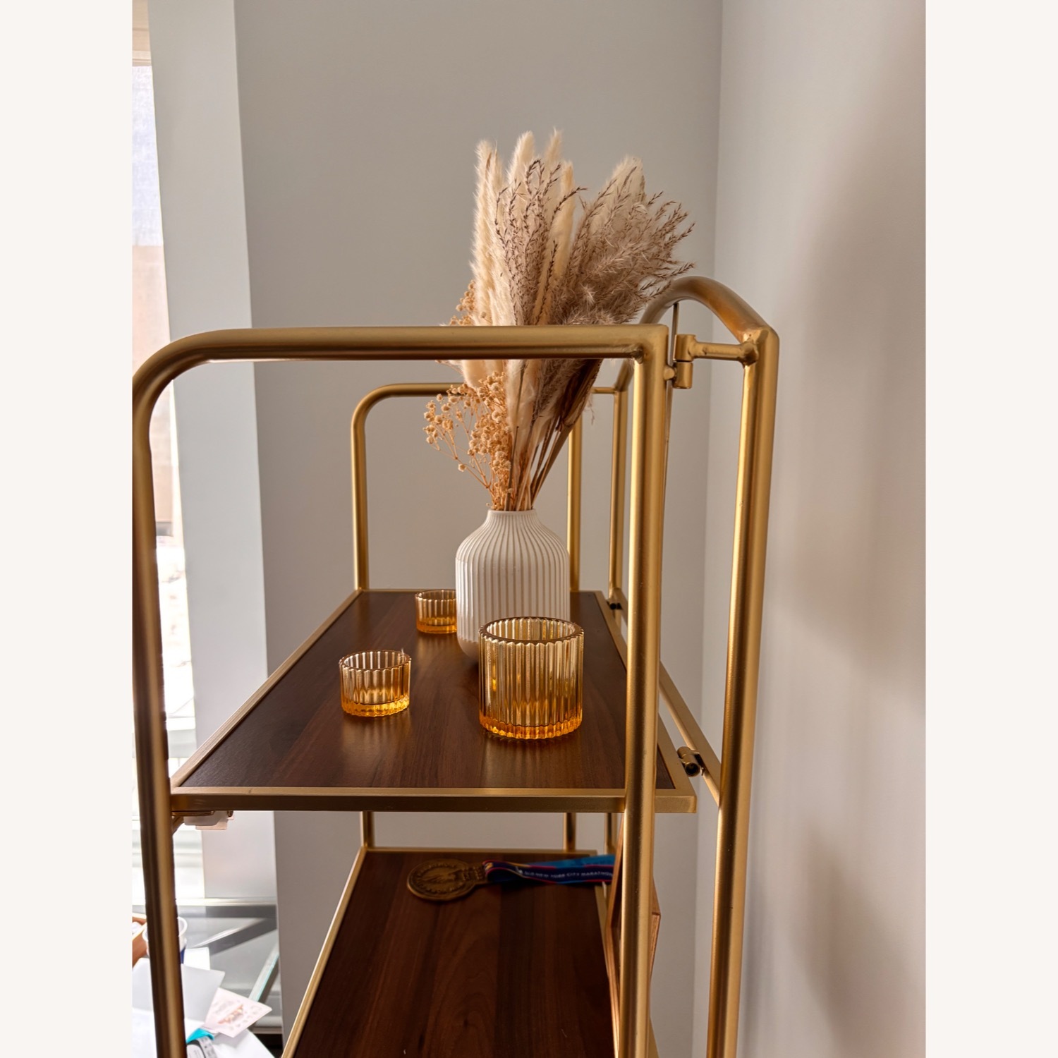 Wayfair Lejon No Assembly Folding Etagere Bookcase - image-4