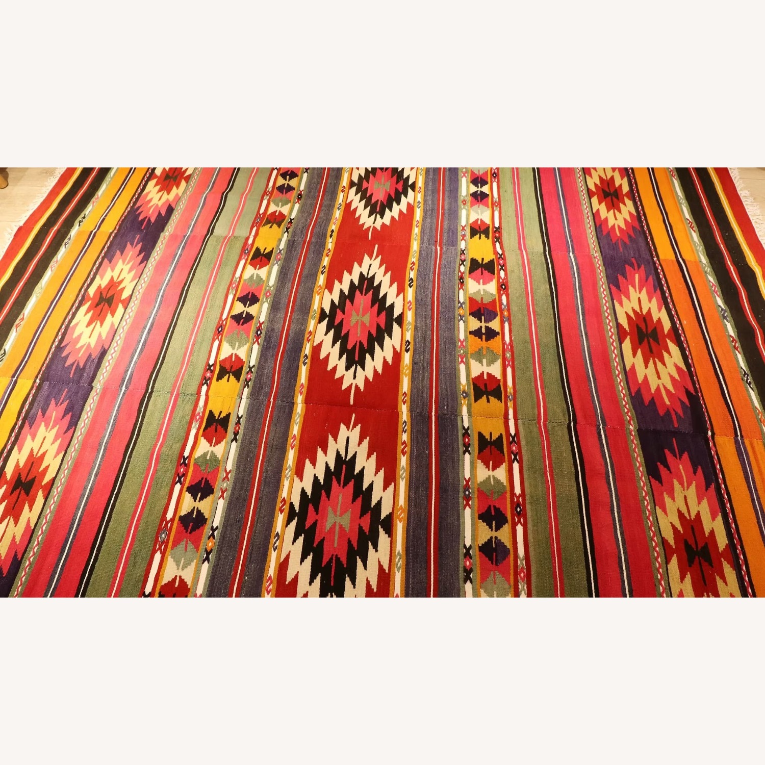 Southwestern Style Bohemian Geometric Kilim - image-4