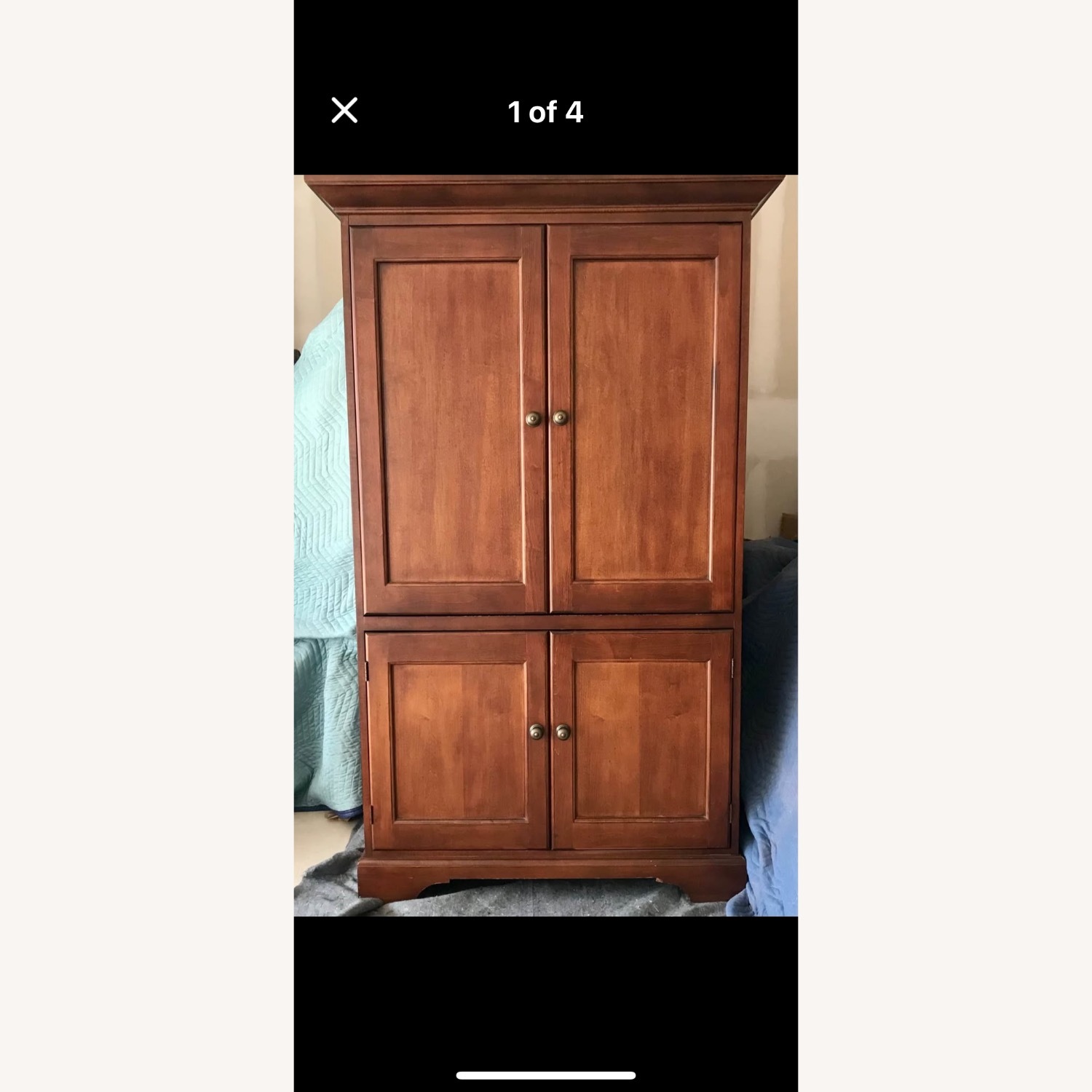 Solid Cherry Wood TV / Multi-purpose Armoire - image-1