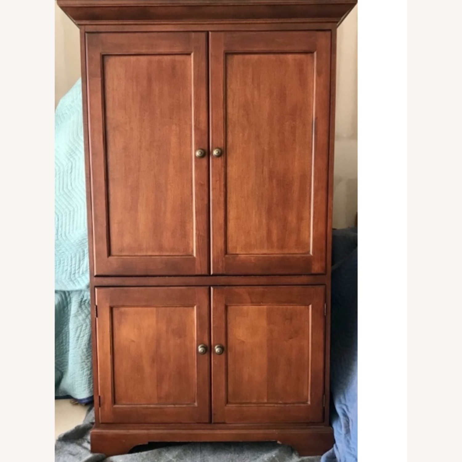 Solid Cherry Wood TV / Multi-purpose Armoire - image-0