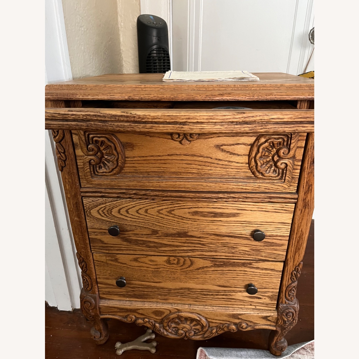 Bebe Furniture Paris Oak Nightstands - image-1