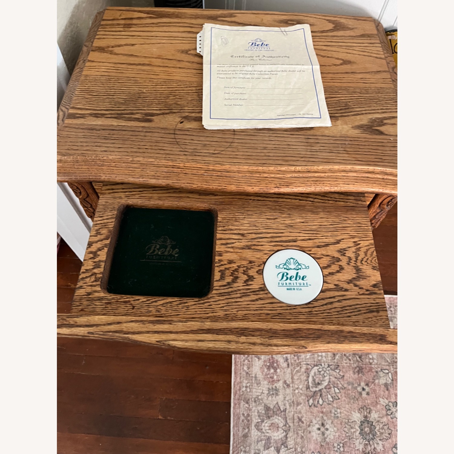 Bebe Furniture Paris Oak Nightstands - image-2