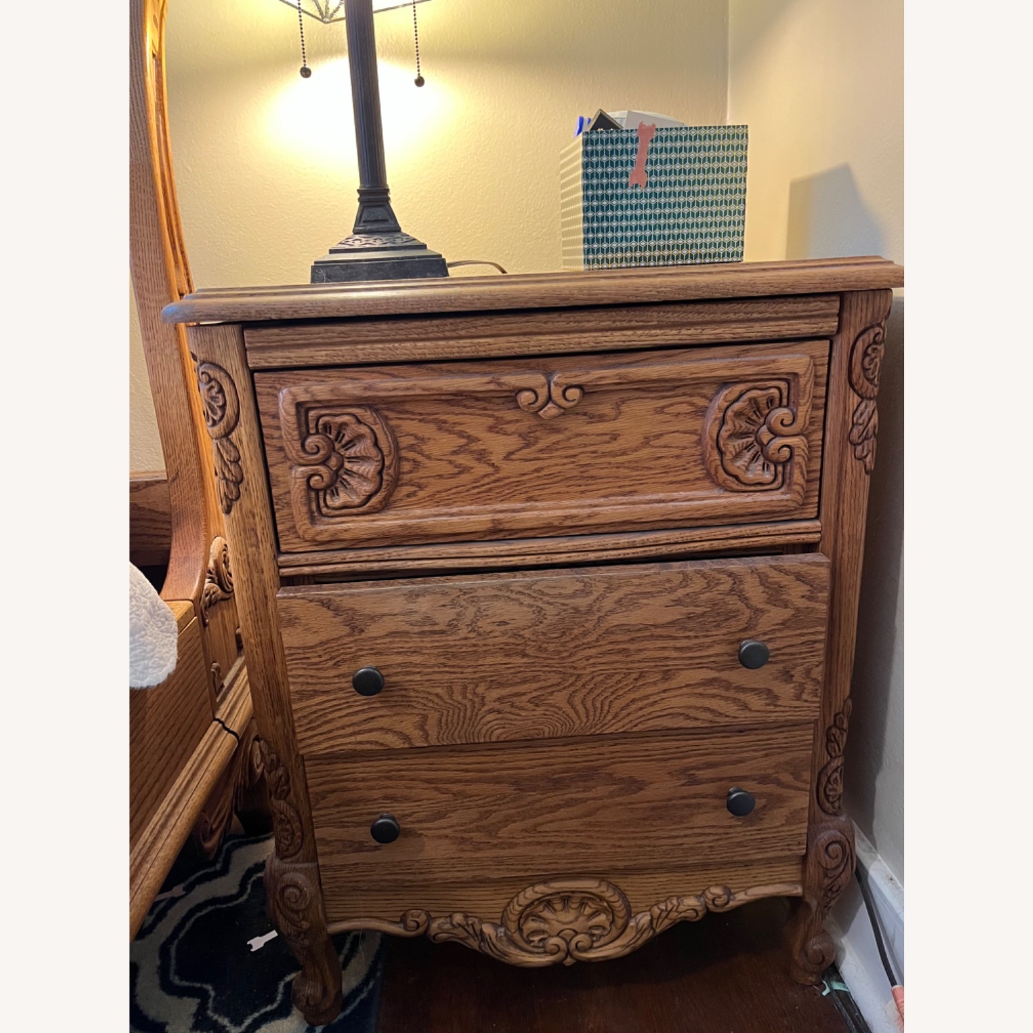 Bebe Furniture Paris Oak Nightstands - image-0