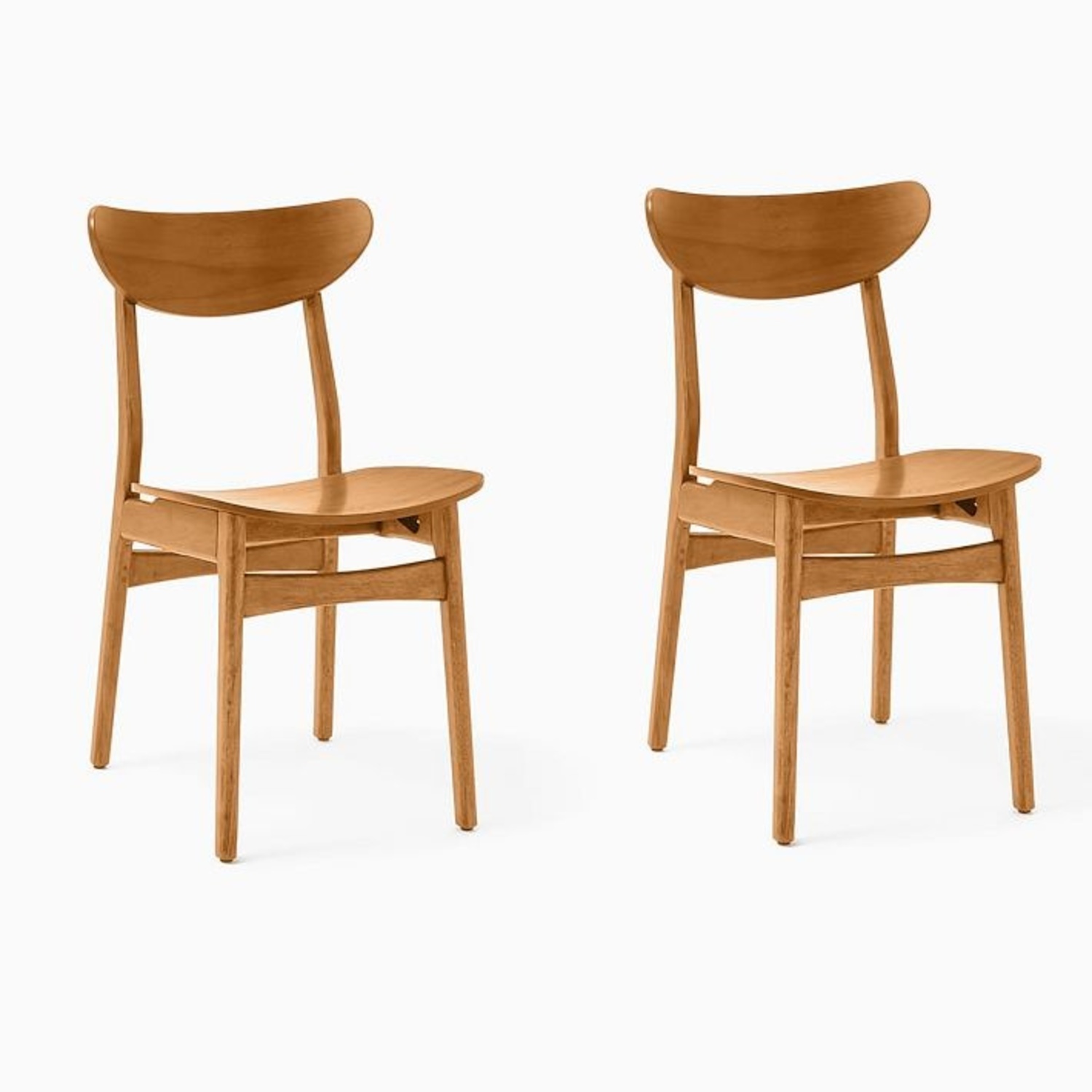 West Elm Classic Café Dining Chairs - image-0