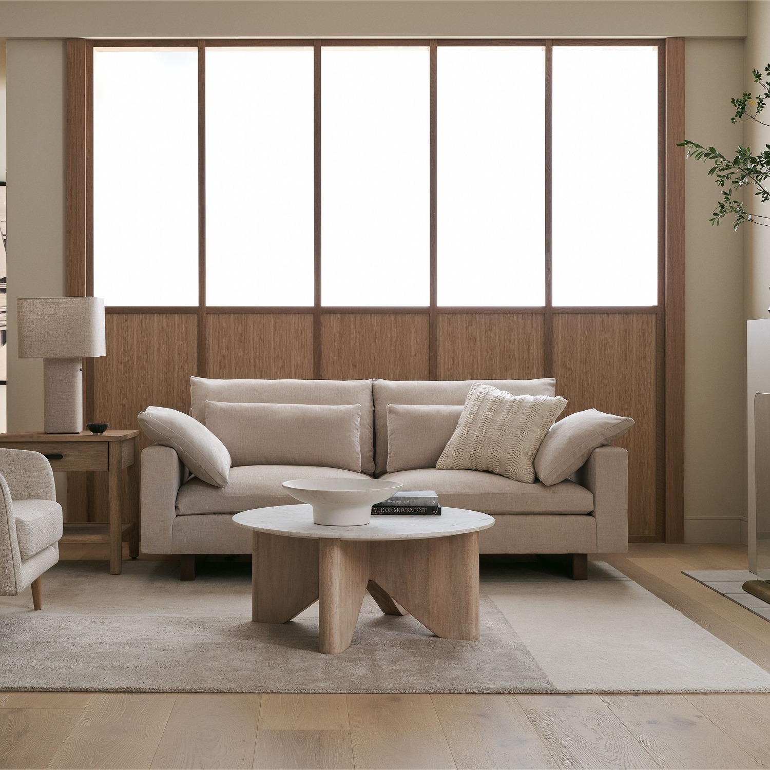 West Elm Colorblock Shine Wool Rug 5X8 - image-3