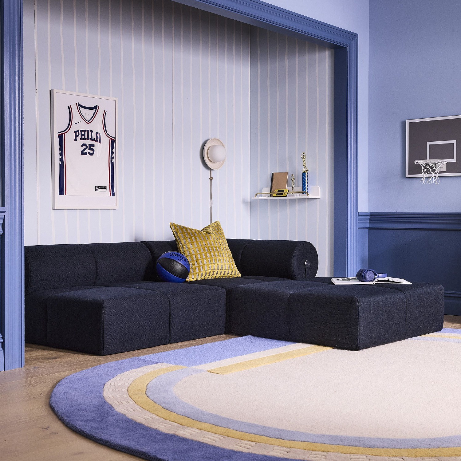 West Elm Varsity Track Rug 5x8 - image-2