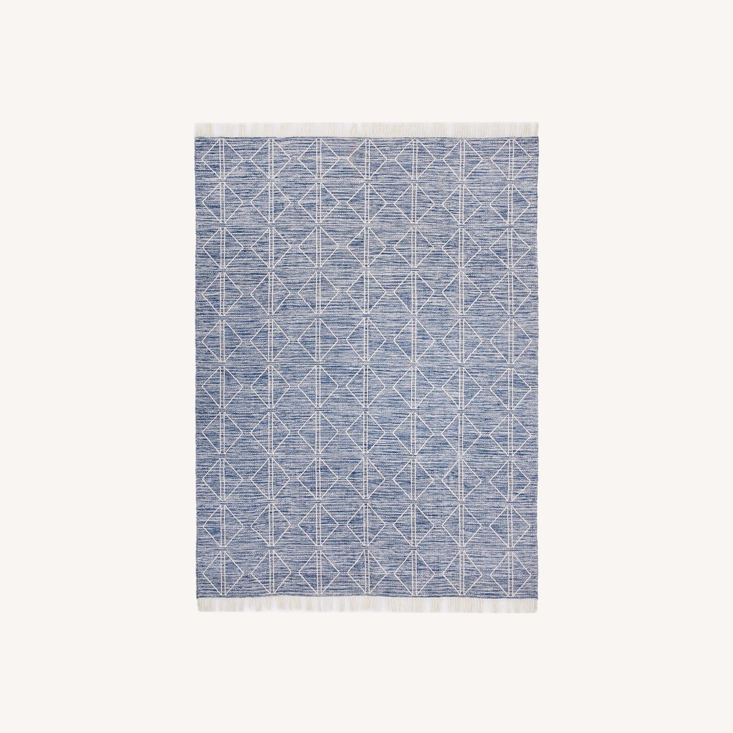 West Elm Reflected Diamonds Outdoor Rug 9x12 - image-0