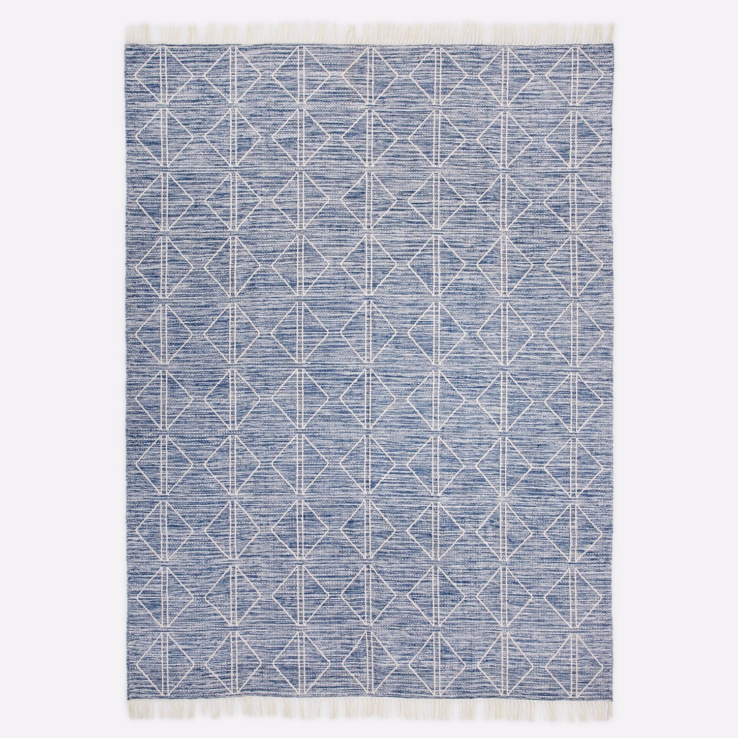 West Elm Reflected Diamonds Outdoor Rug 9x12 - image-5