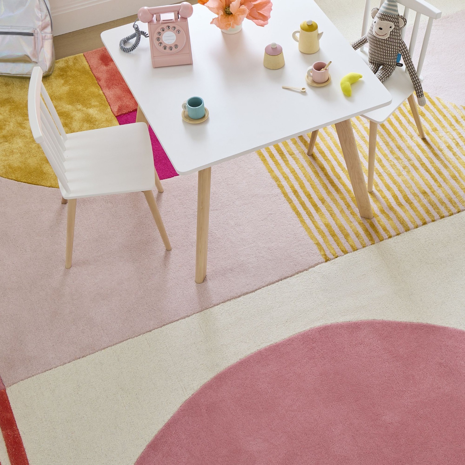 West Elm Kids Pieced Circle Rug 9X12 - image-4