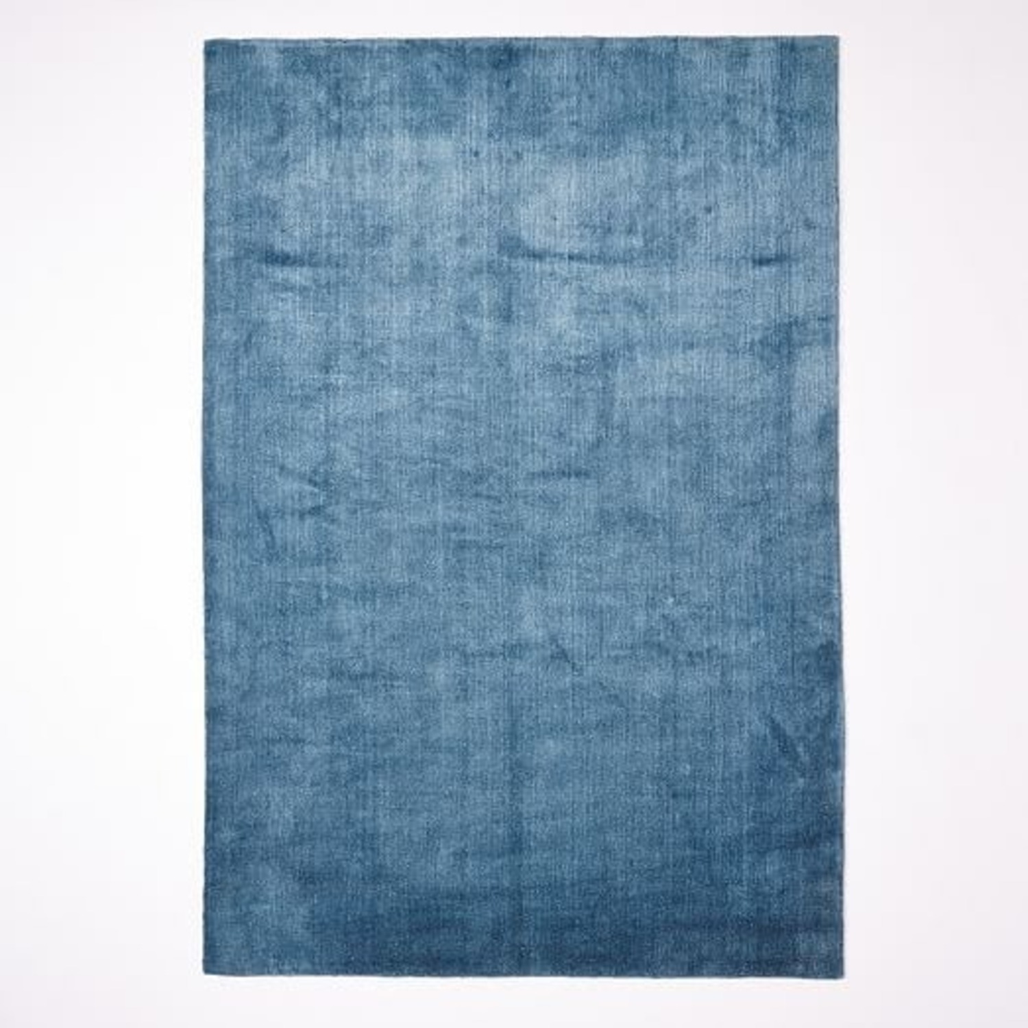 West Elm Hand-loomed Shine Rug 5X8 Blue Lagoon - image-3