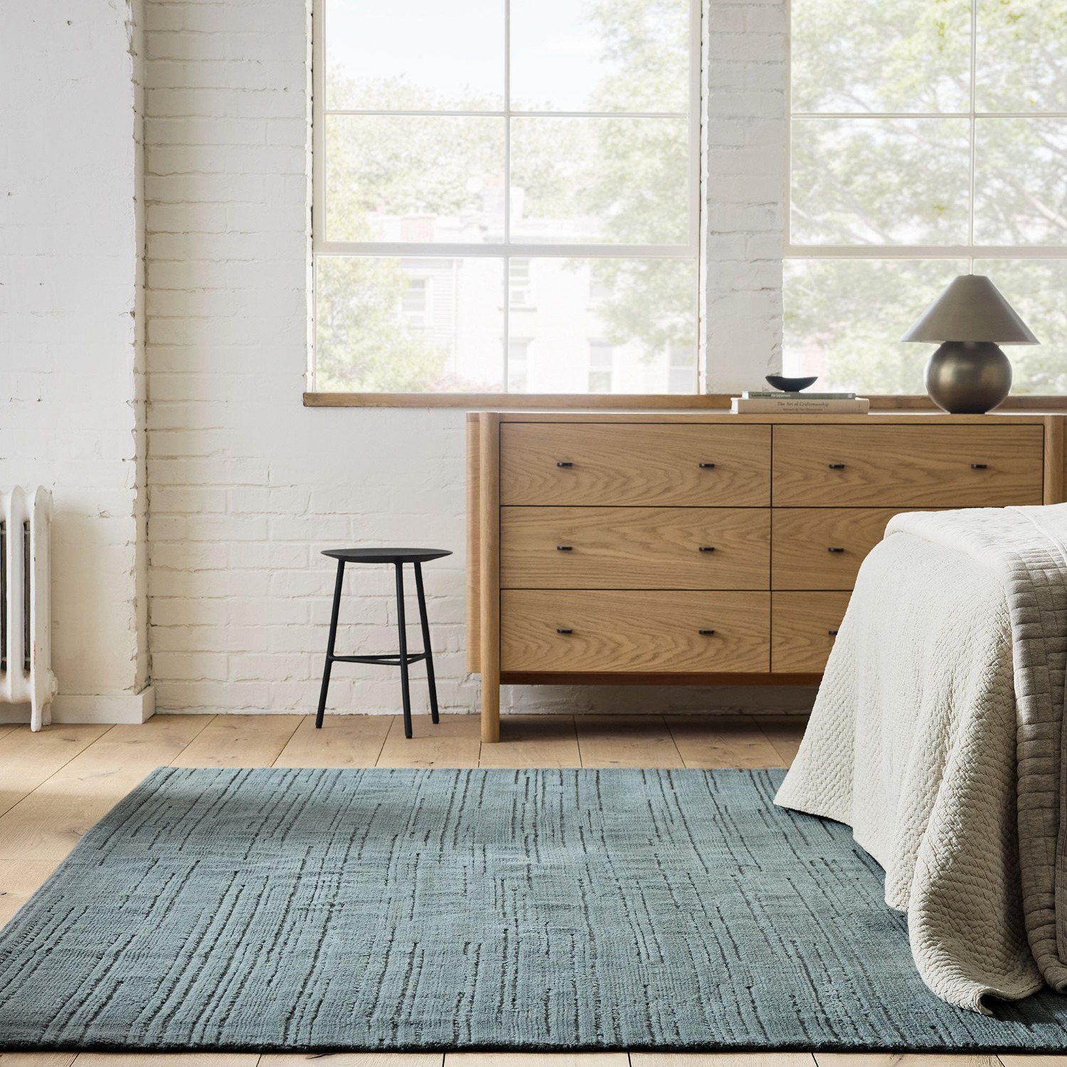 West Elm Reyes Rug 8X10 Aegean Blue - image-3