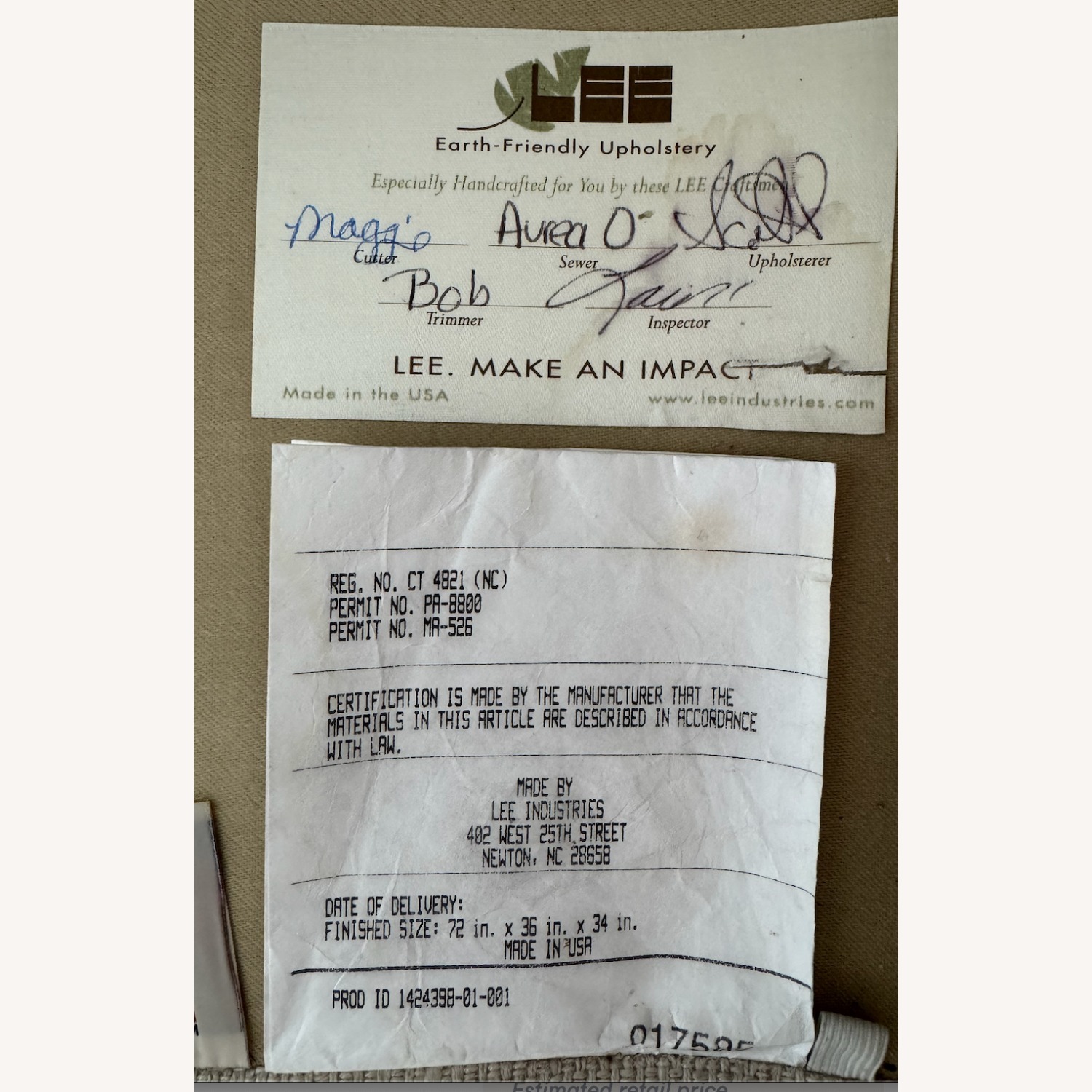 Lee Industries Custom Apartment Sofa - image-5