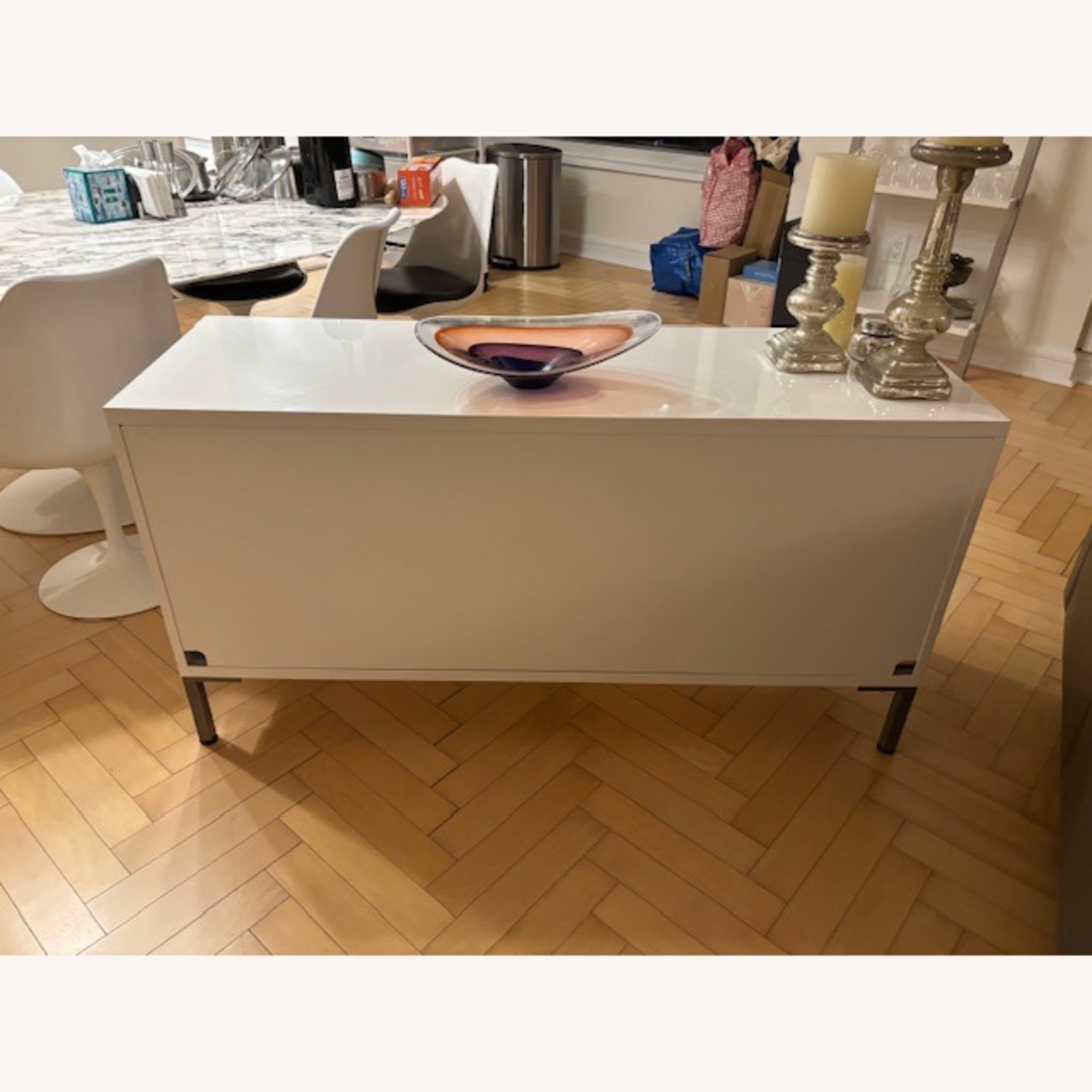 CB2 White Gloss Sideboard - image-5