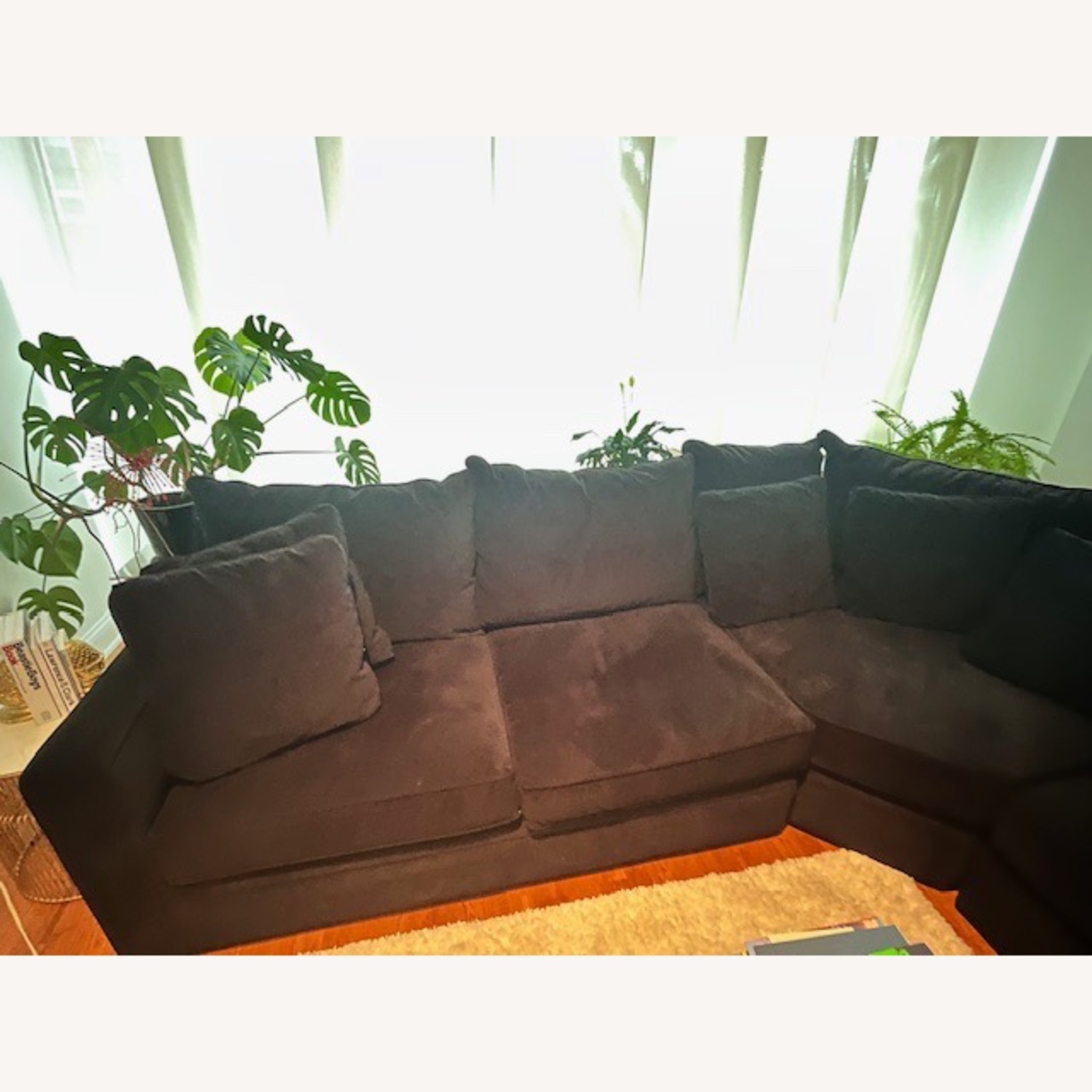 Room & Board Large Black Sectional - image-4