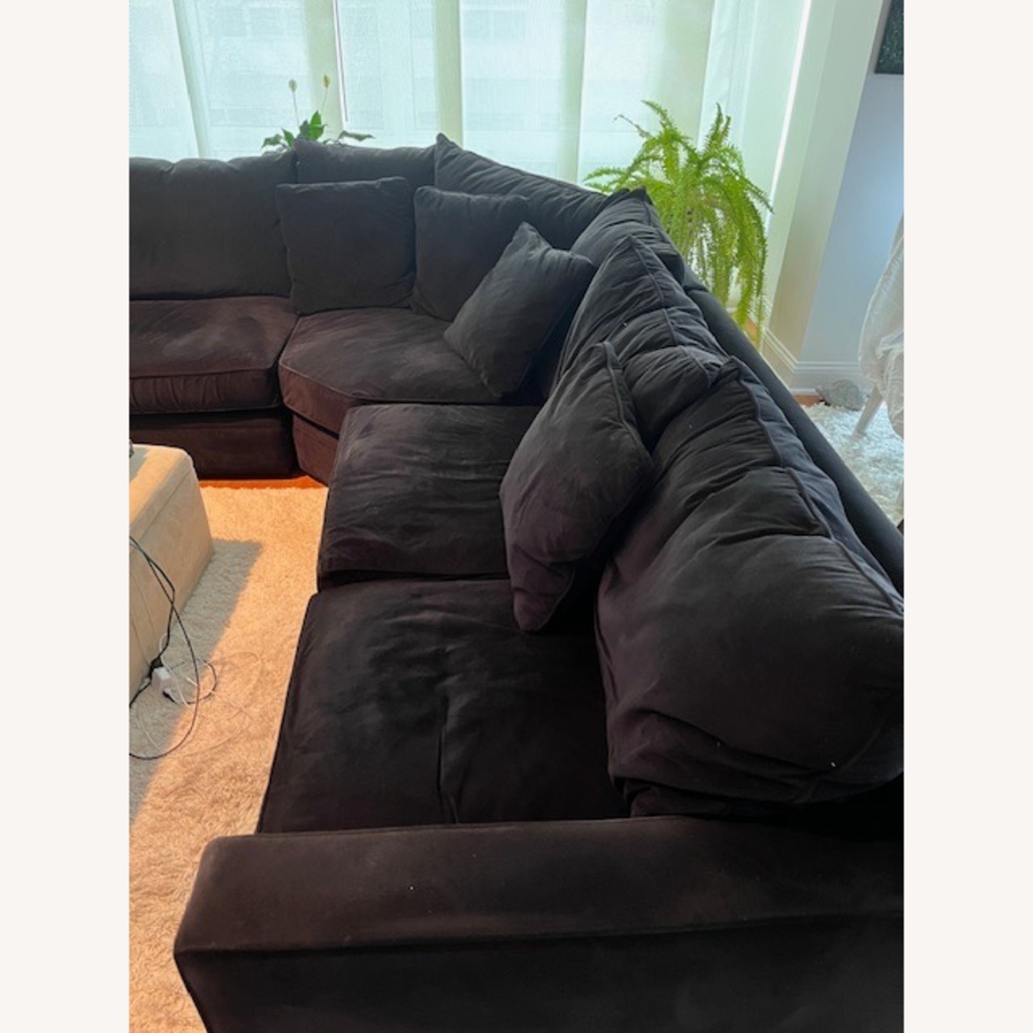 Room & Board Large Black Sectional - image-3