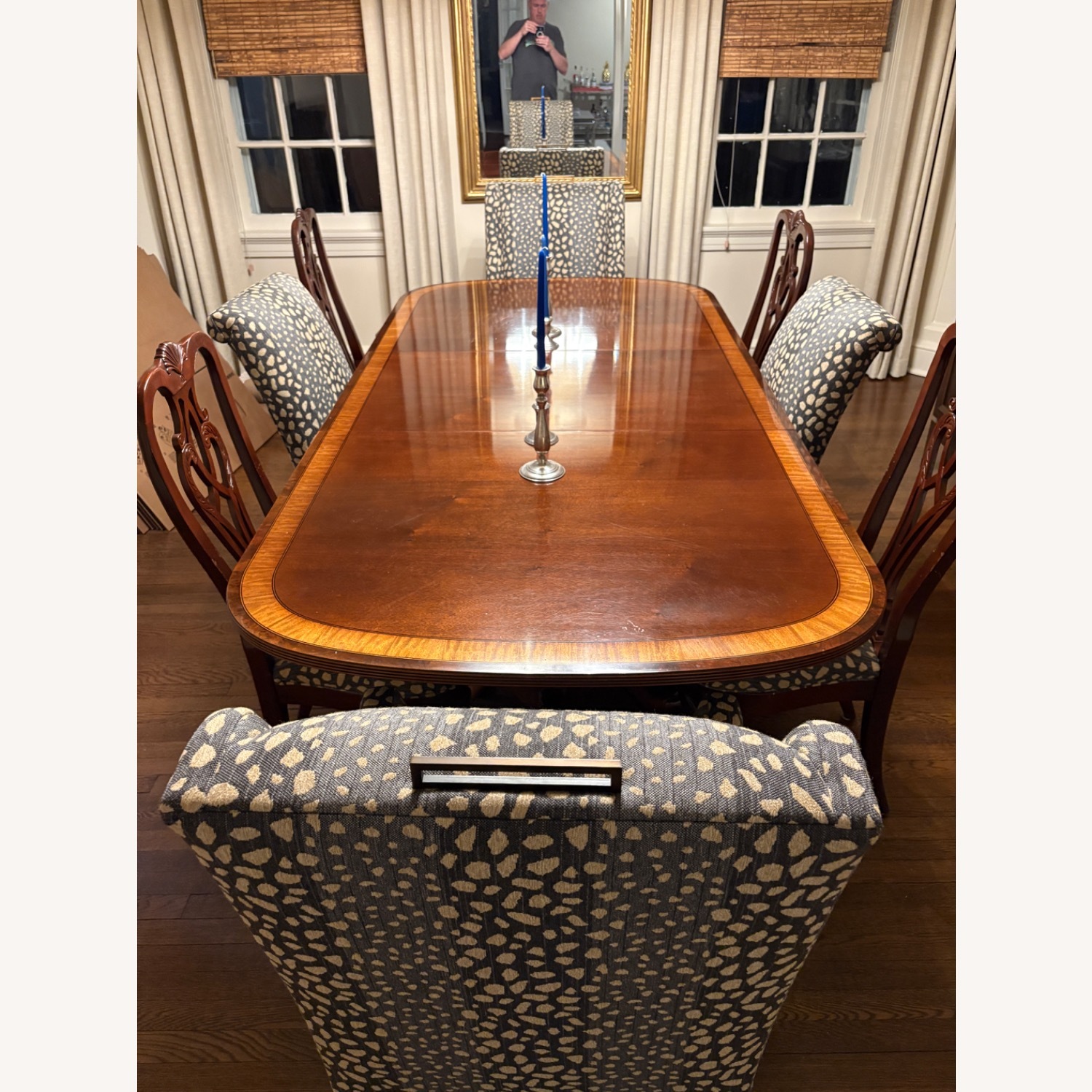 Ethan Allen Dining Room Table and Chair - image-1