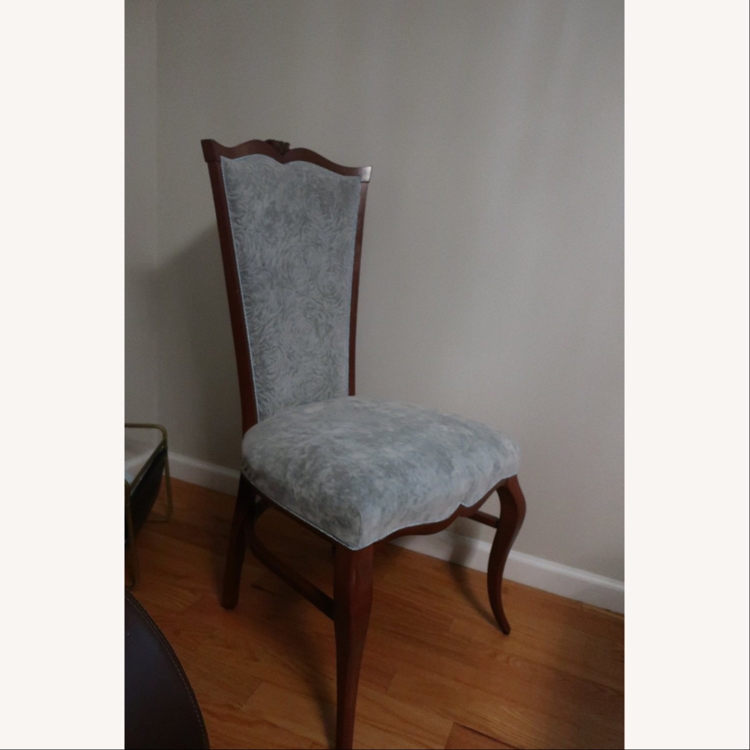 Velvet Upholstered Wood Dining chairs - image-6