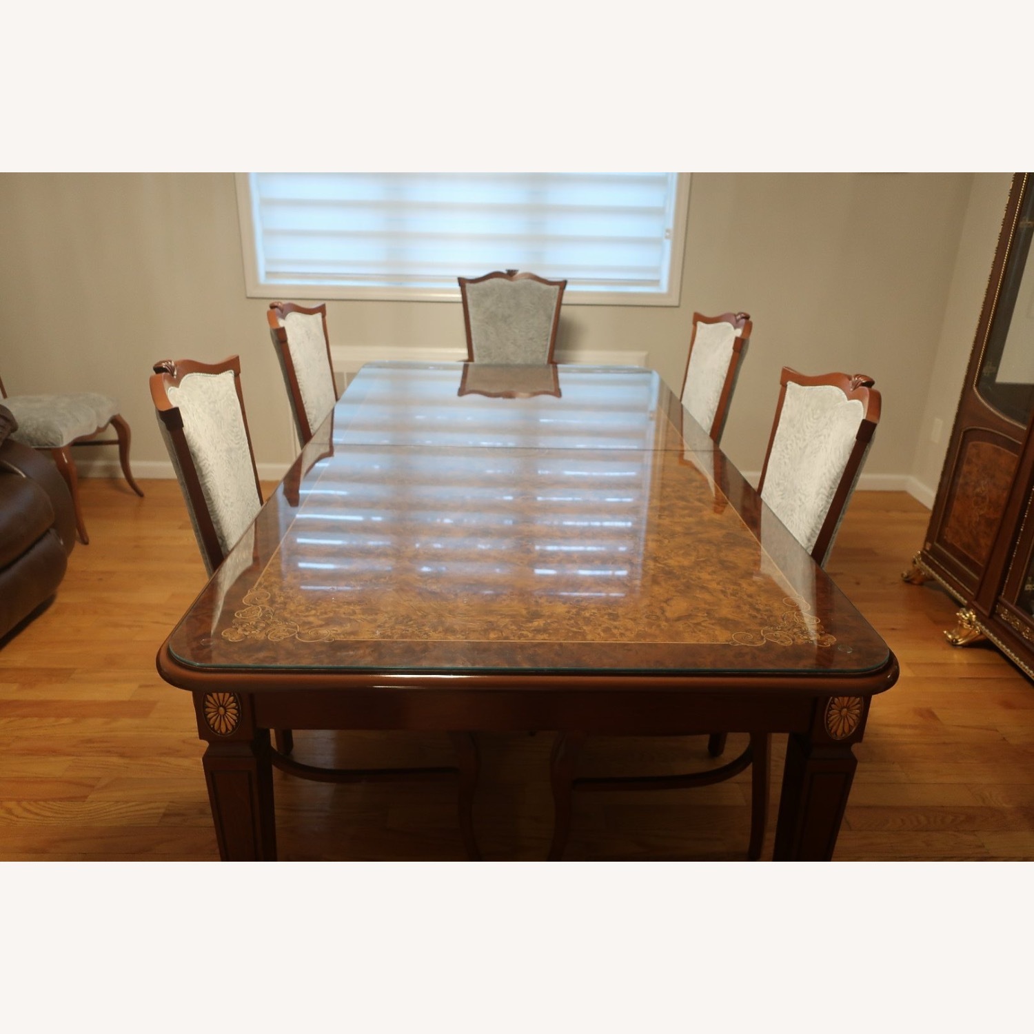 Velvet Upholstered Wood Dining chairs - image-3