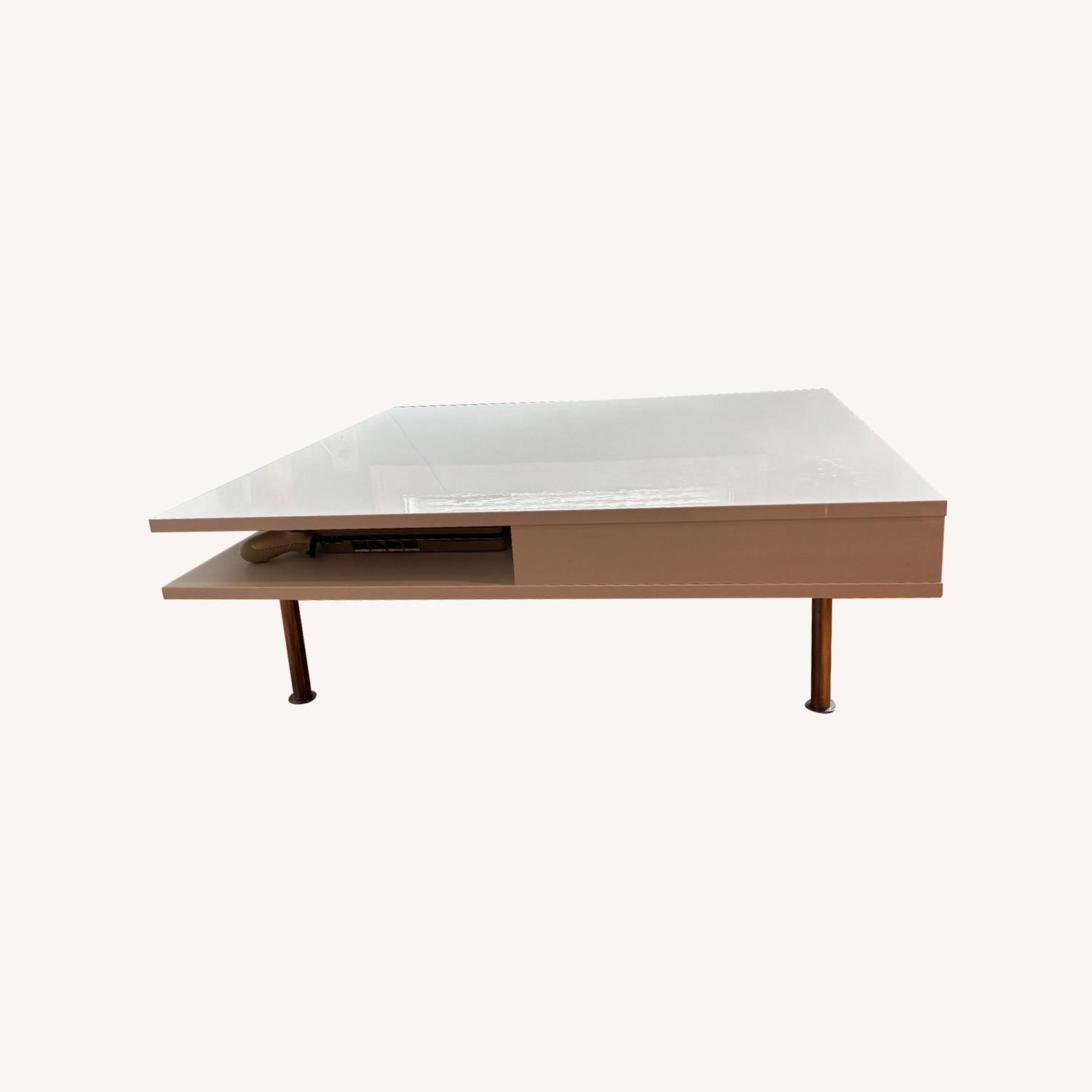 IKEA Tofteryd Glossy White Coffee Table - image-0
