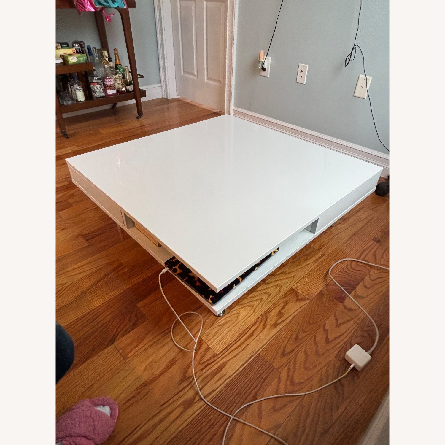 IKEA Tofteryd Glossy White Coffee Table - image-3