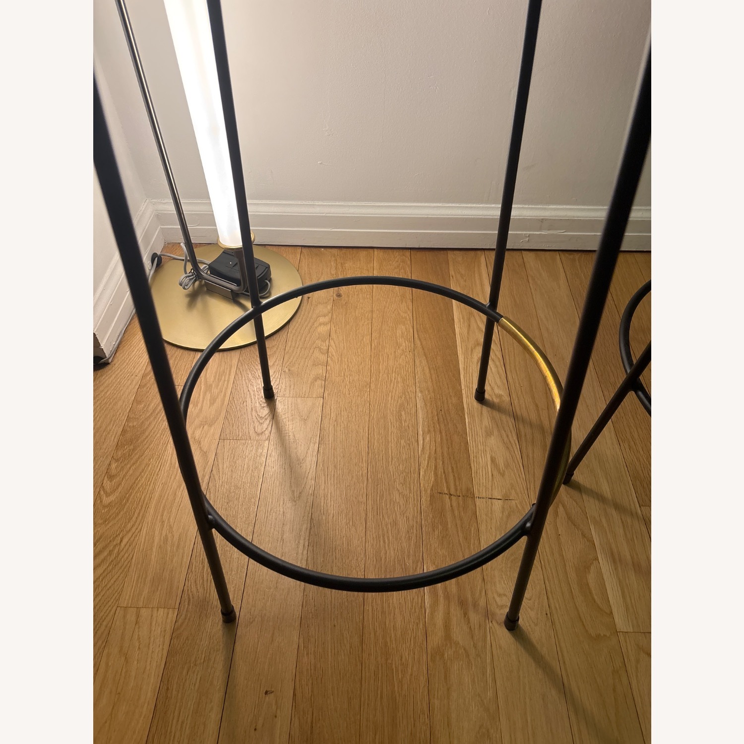 Grazia & Co. Black Leather Iva Stools - image-4