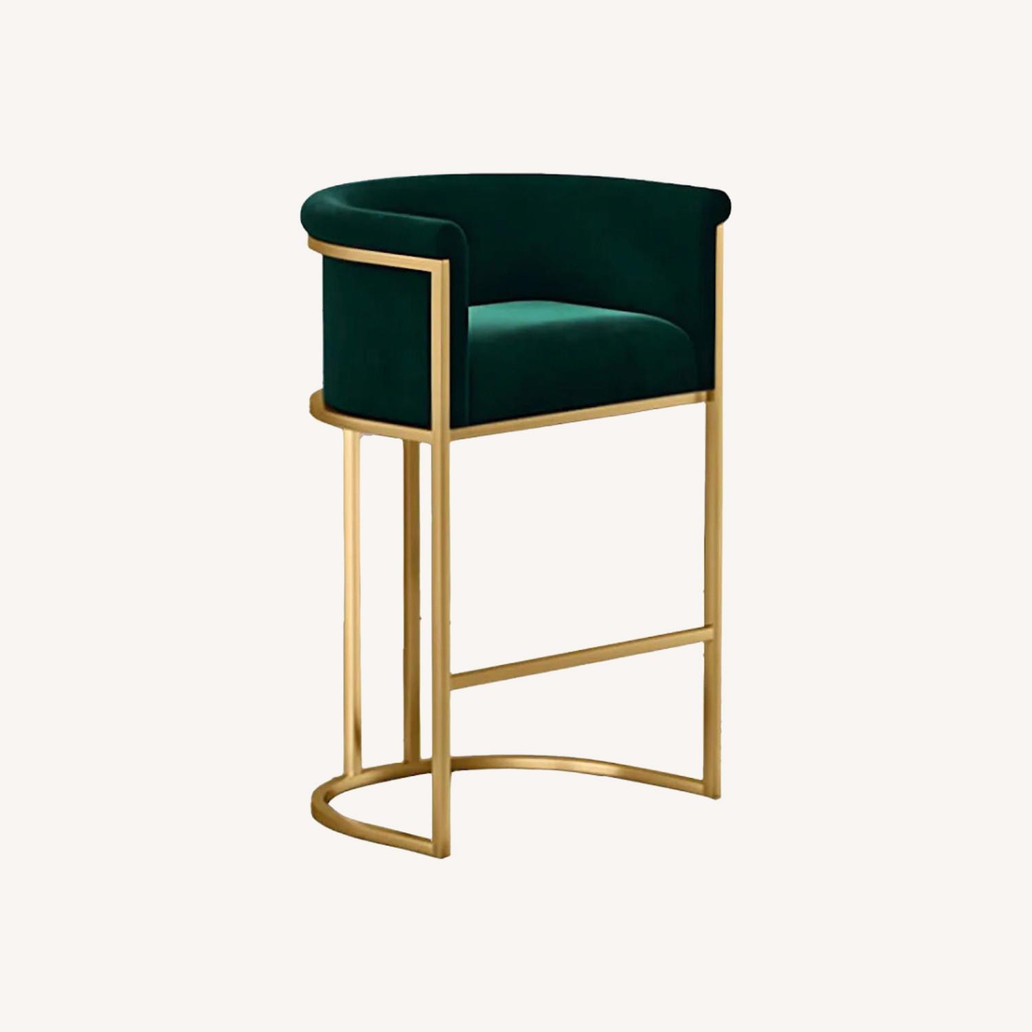 Green Scandinavian Bar Stool - image-0