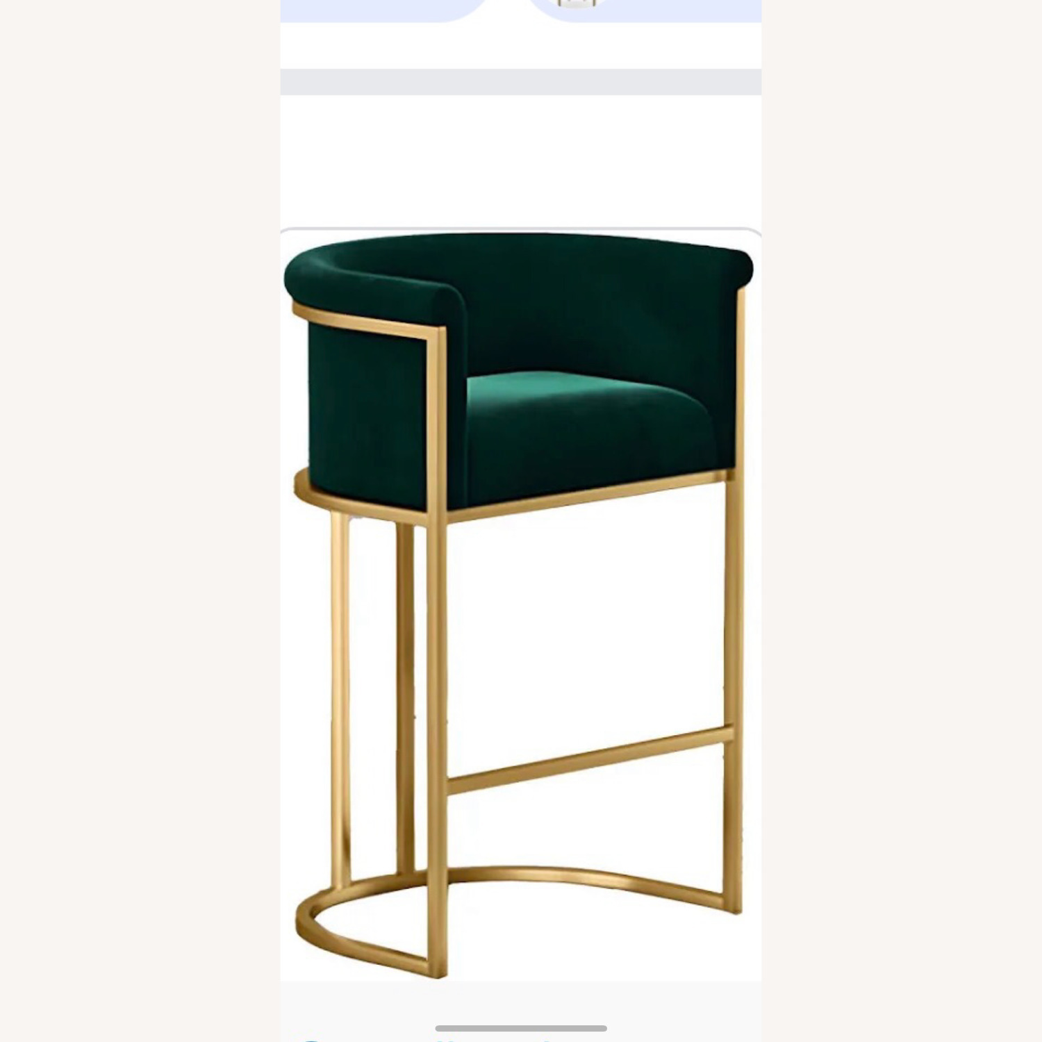 Green Scandinavian Bar Stool - image-1
