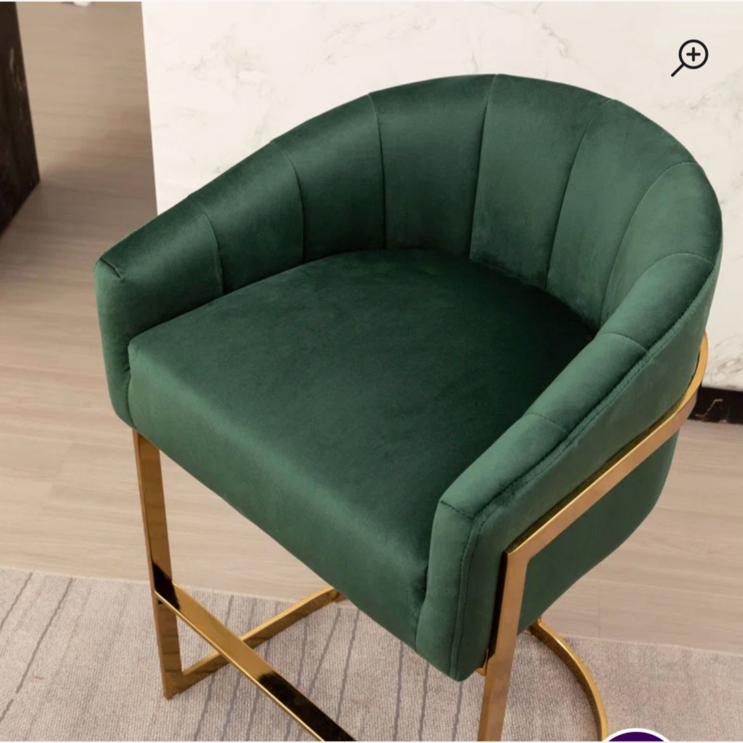 Green Scandinavian Bar Stool - image-3