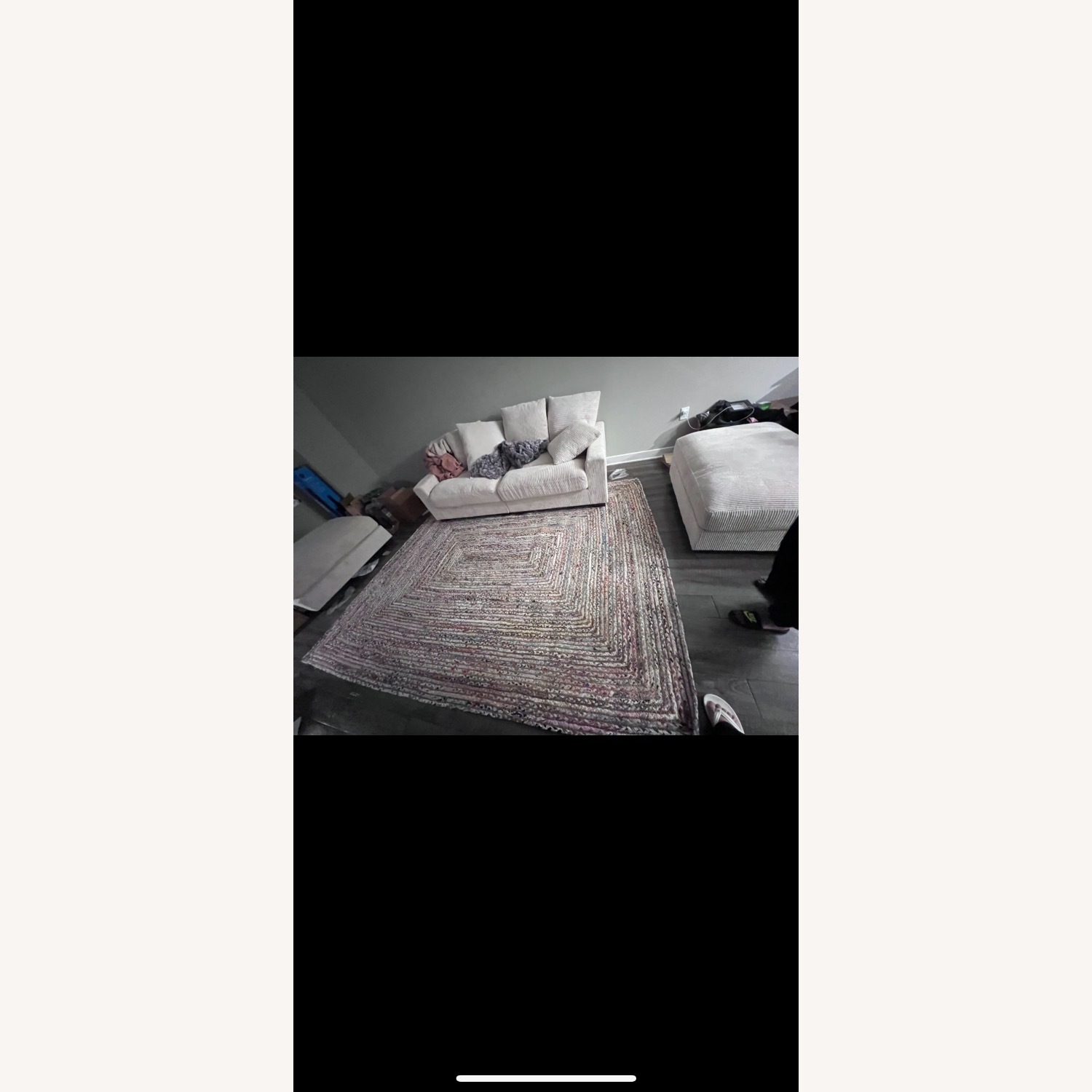 Wayfair 4 Pc Sectional Beige Corduroy Sofa - image-3