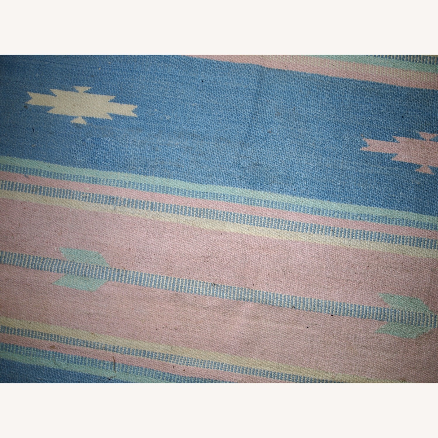 Handmade Vintage Indian Dhurri Kilim - image-4