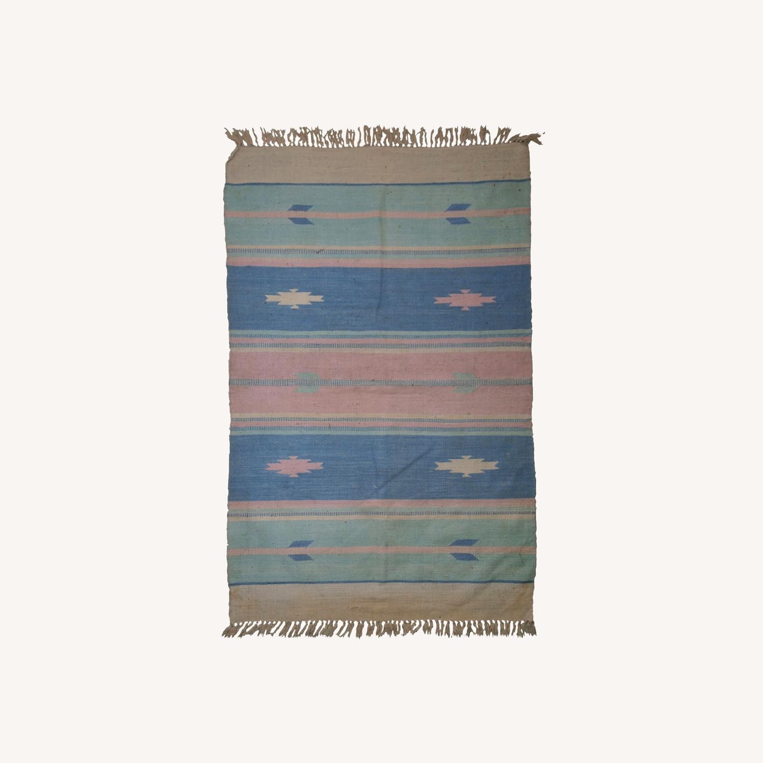 Handmade Vintage Indian Dhurri Kilim - image-0